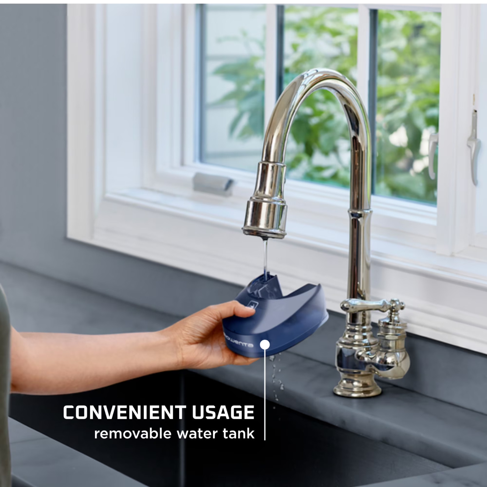 Rowenta X-Cel Easy Steam Handheld Garment Steamer, 1400 Watts, 5 oz Detachable