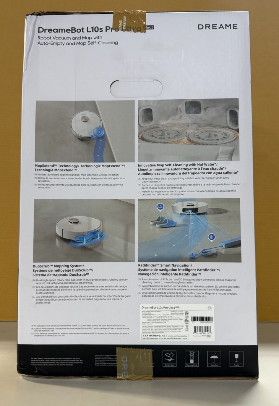 DREAME L10s Pro Ultra Heat Robot Vacuum & Mop Combo 7000Pa Suction Self-Cleaning