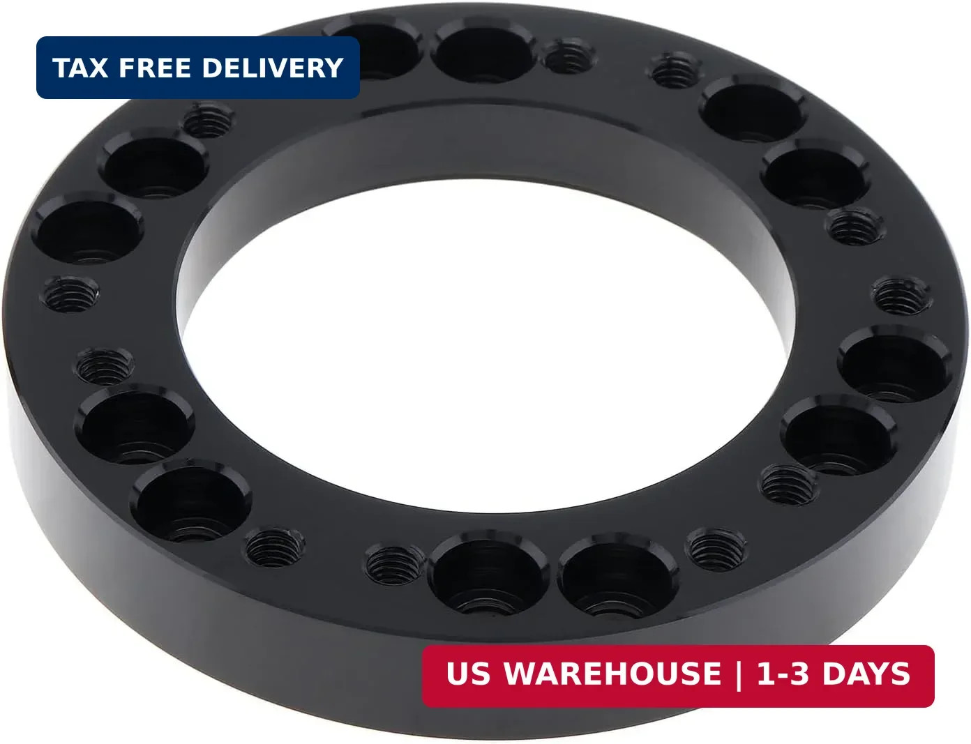 0.5″ Steering Wheel Hub Adapter Conversion Spacer, Black Aluminium Alloy 12mm St