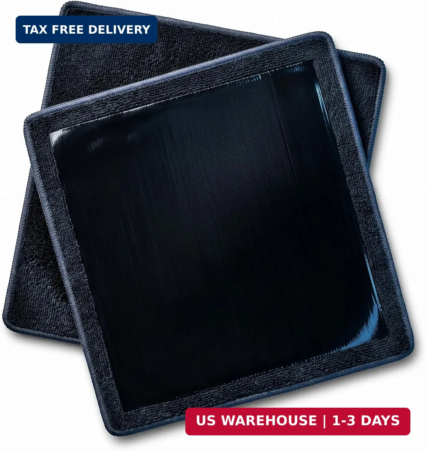 NADUSEP 2 Pack Clay Towel for Auto Detailing 12″ x 12″ – Reusable Synthetic Clay