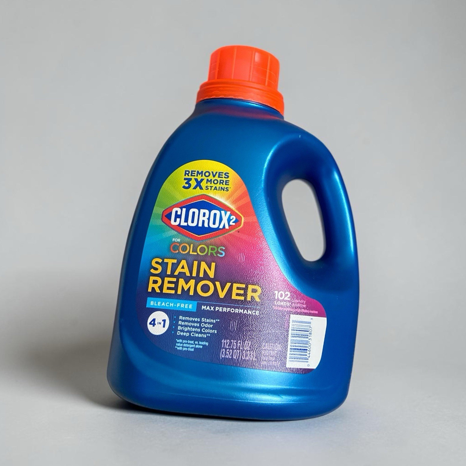 Clorox 2 for Colors Stain Remover Liquid, Bleach-Free 4-in-1, 102 Loads