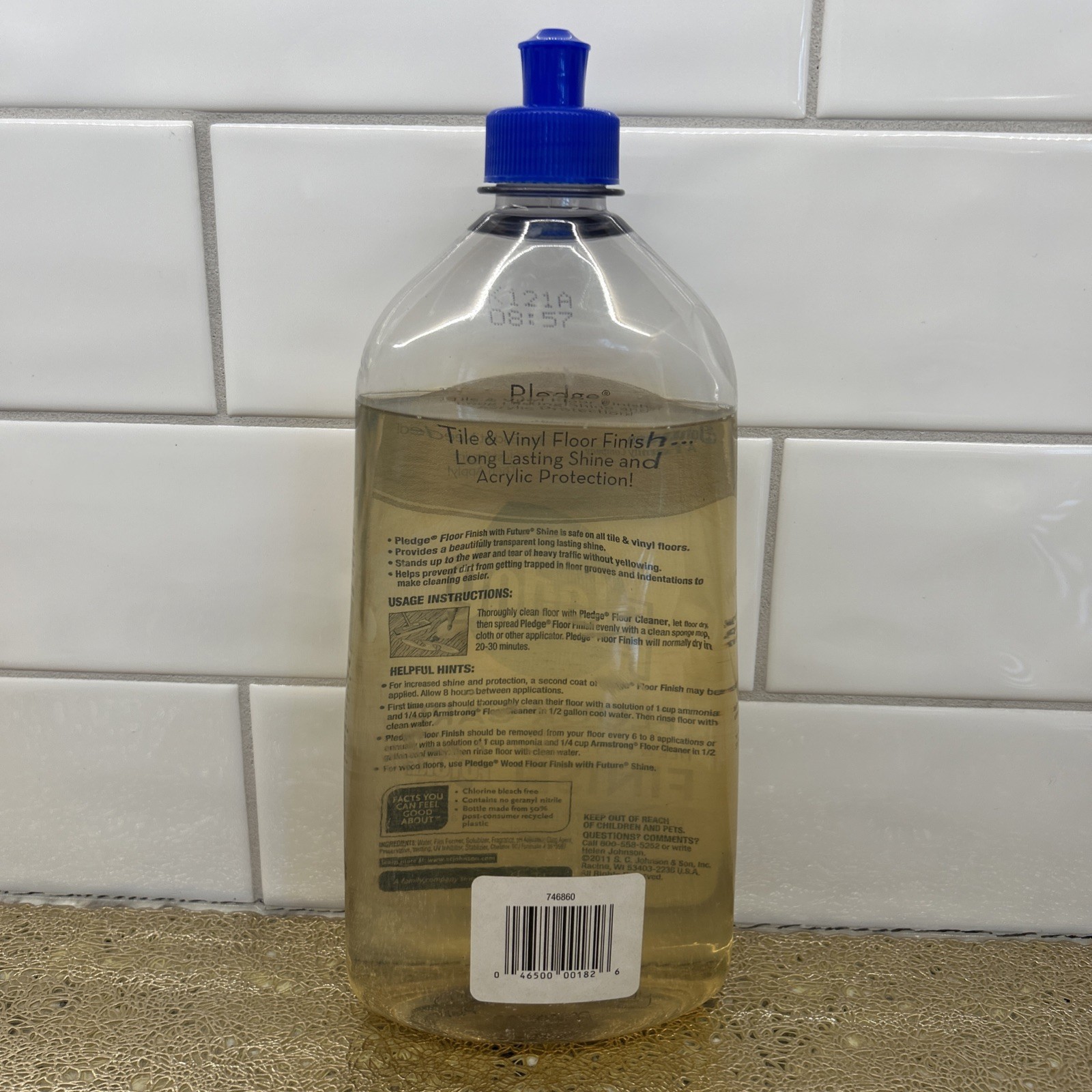 Pledge Floor Care Tile & Vinyl Floor Finish With Future Shine Clean Scent 27 FL