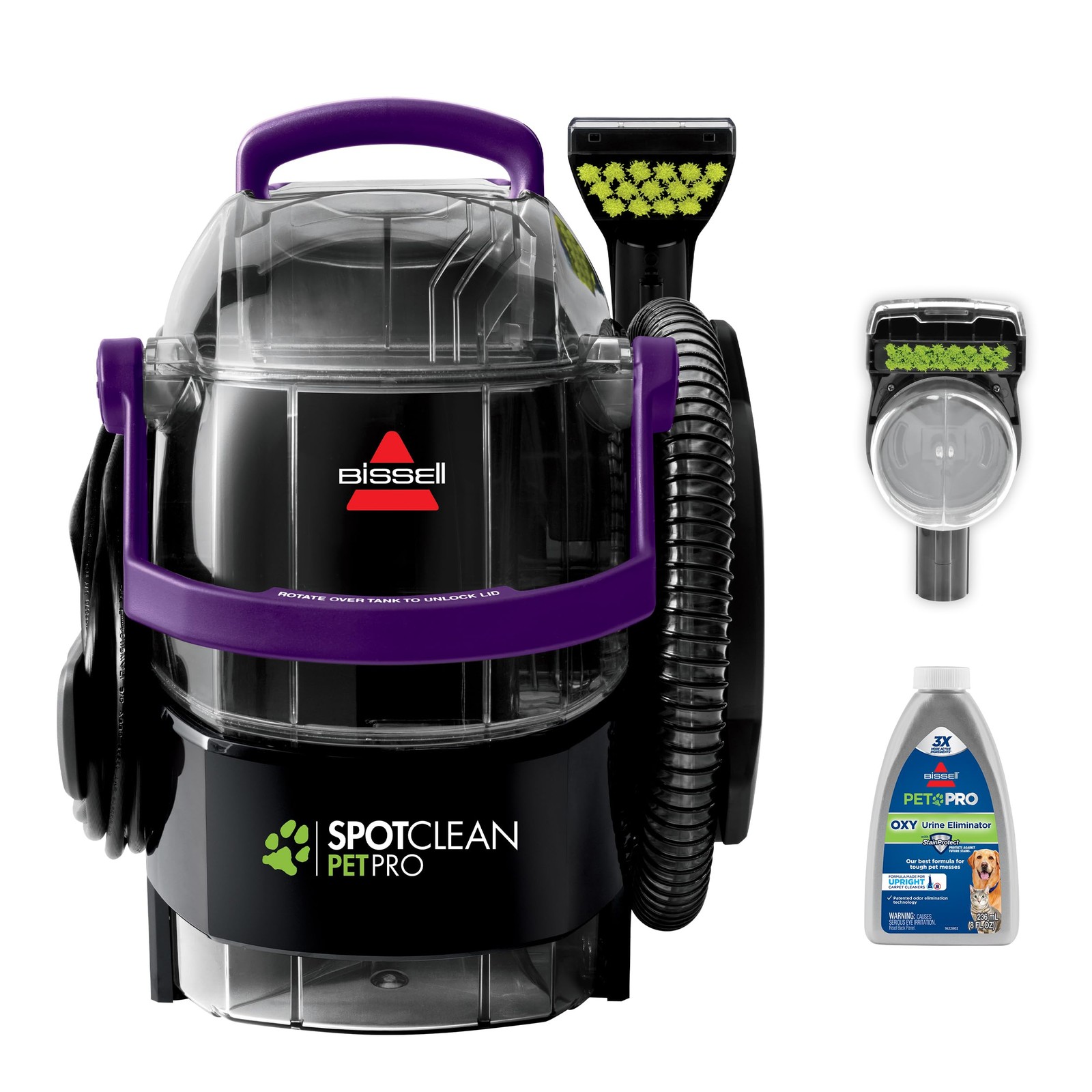 Bissell SpotClean Pet Pro Portable Carpet Cleaner Model 2458