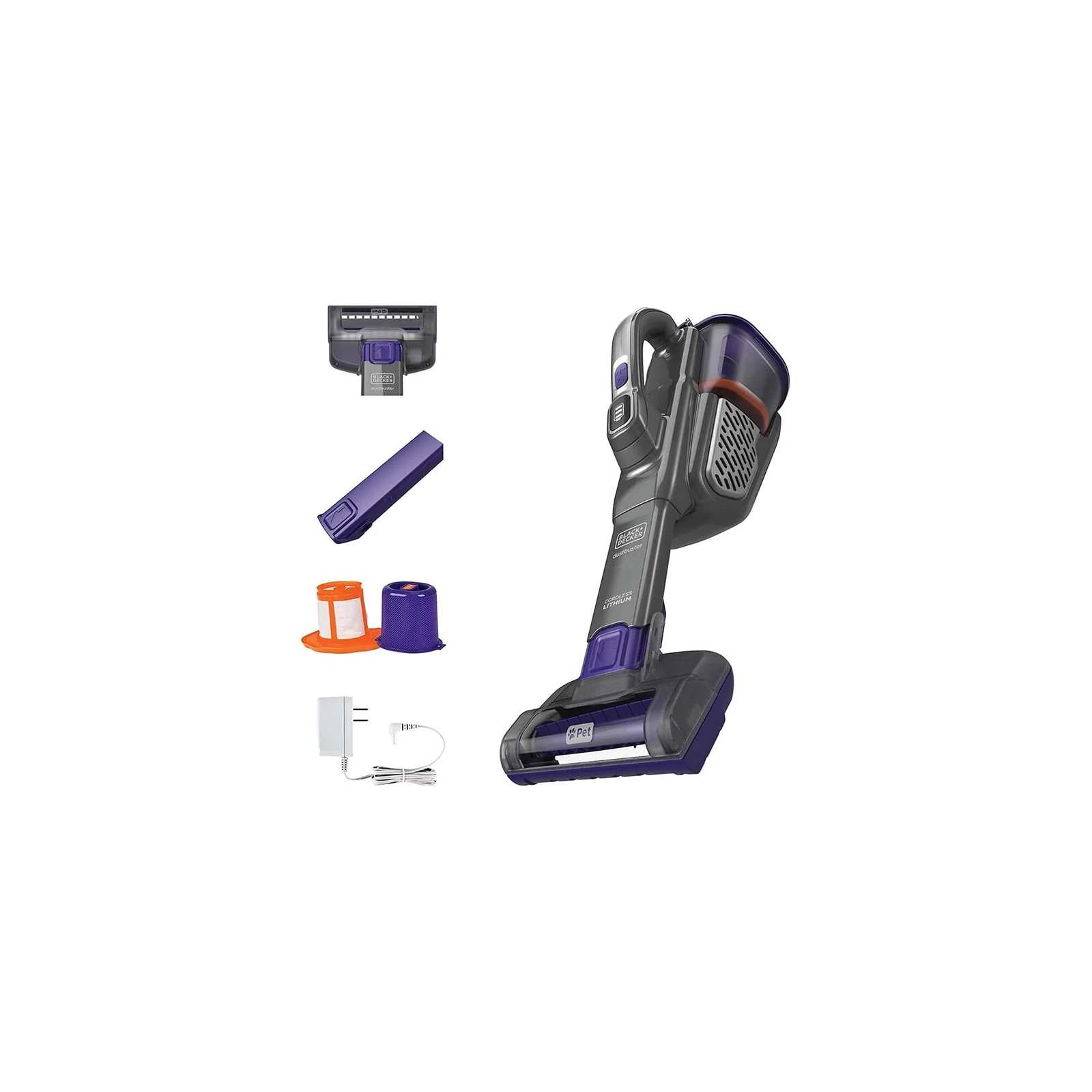 BLACK+DECKER Dustbuster(R) Advancedclean+(TM) Pet Hand Vacuum – HHVK515JP07