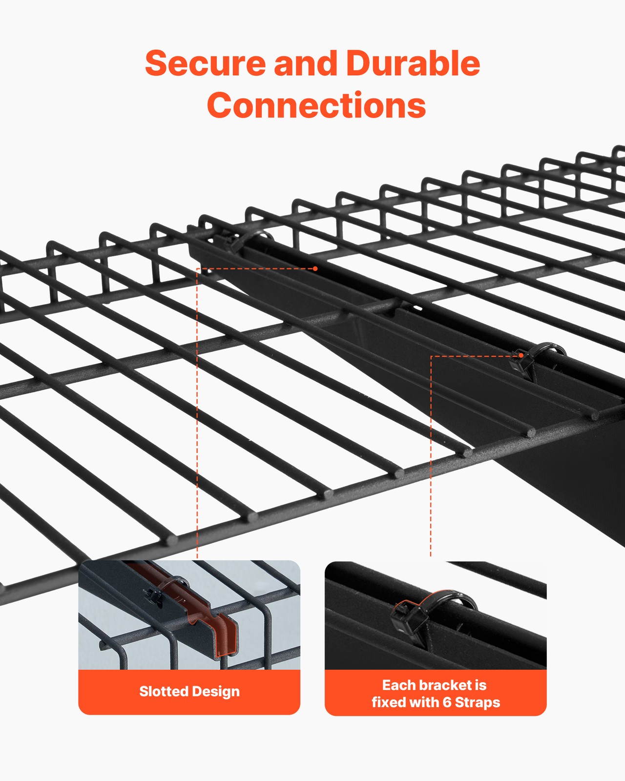 VEVOR 0.9 x 3 ft Garage Wall Shelving 450 lbs Total Wall Mounted Garage Shelving
