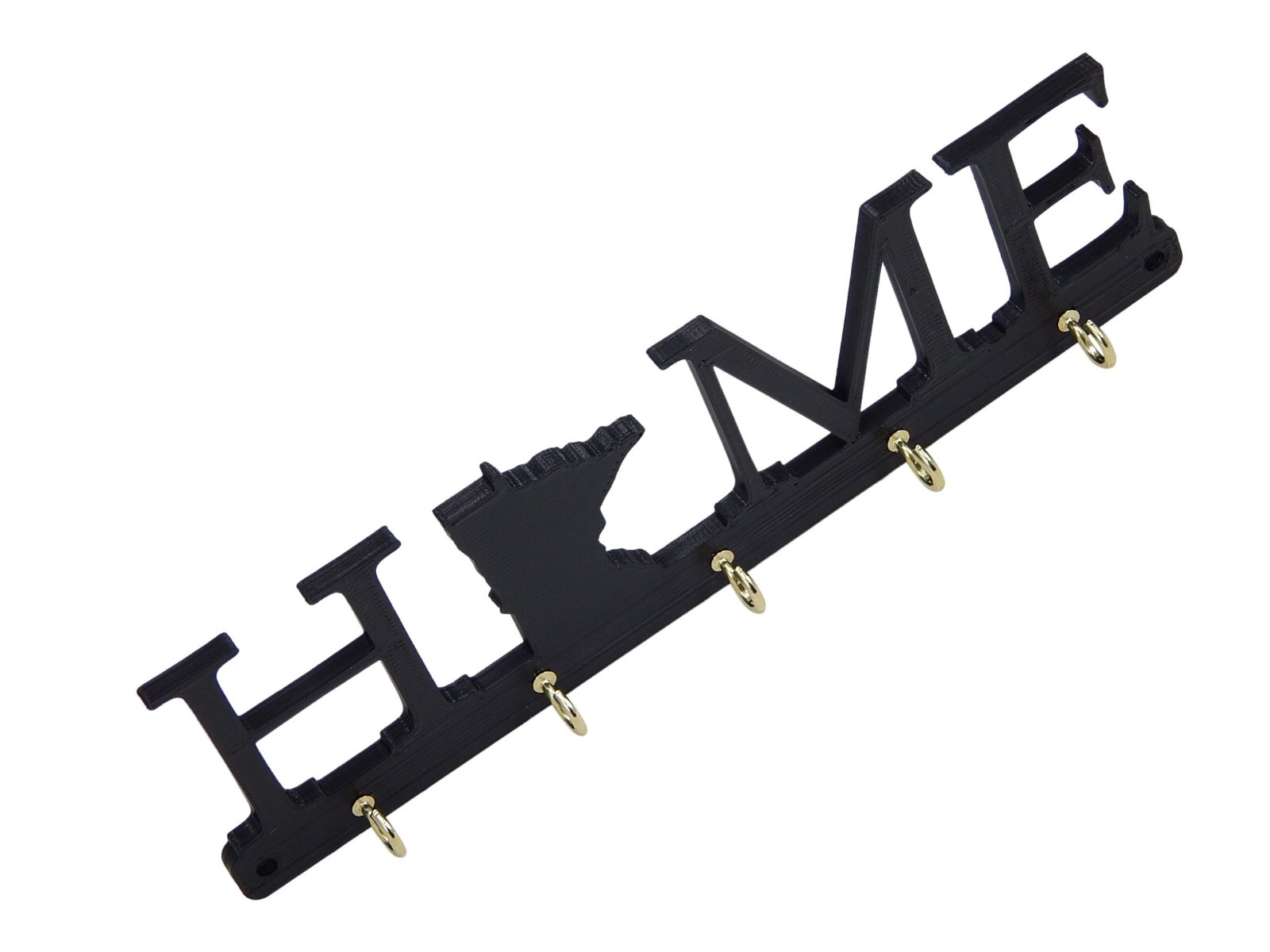 Minnesota Home State Shape Key Holder Hanger Rack Hooks Housewarming Wall Gift
