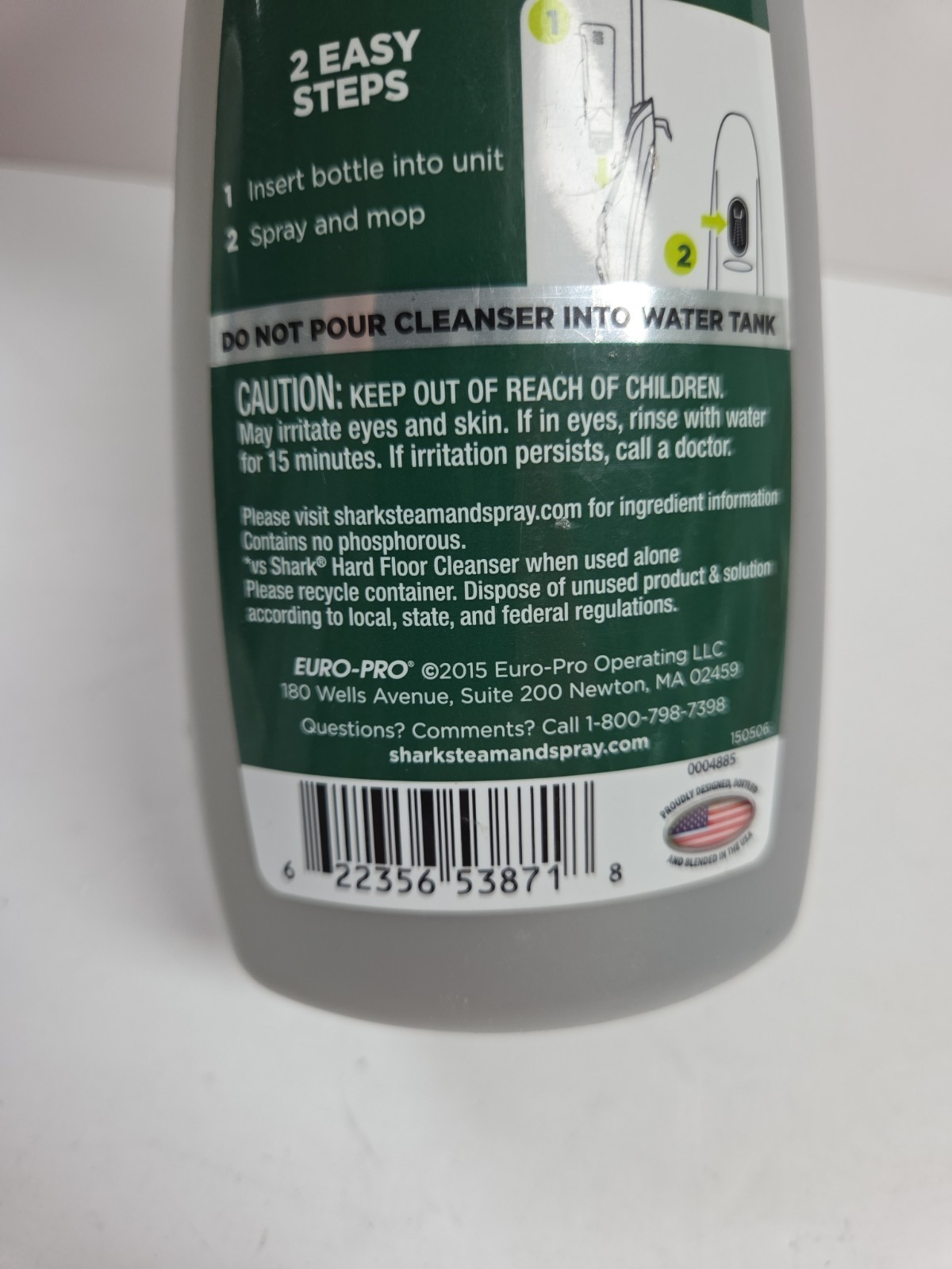 Shark Hard Floor Cleanser Multi-Floor 20 oz Waterfall Fresh