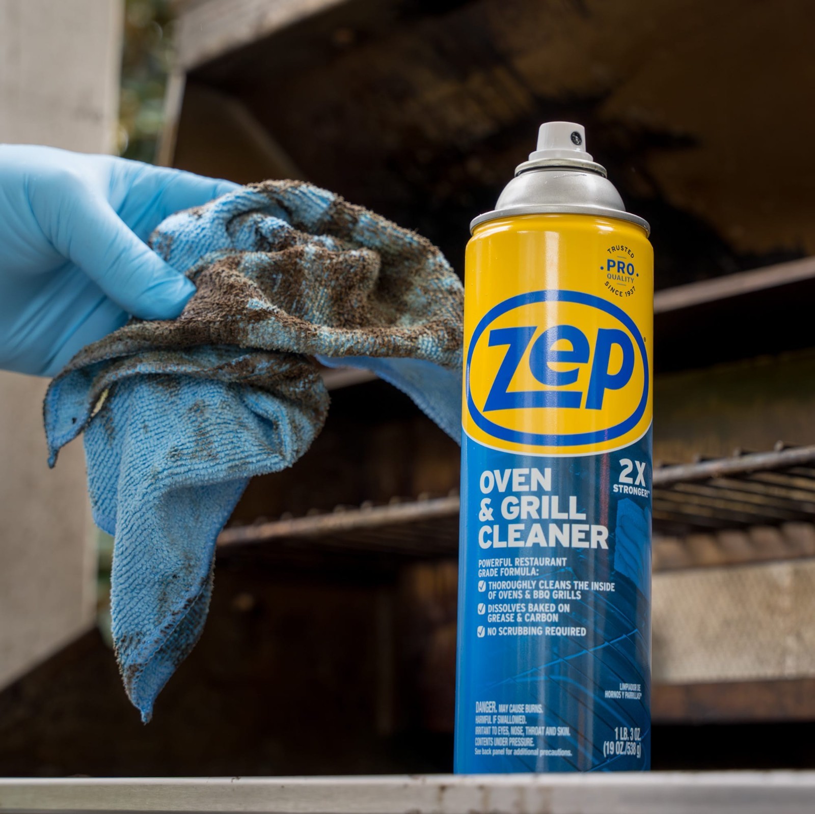 (4 Pack) Zep Heavy-Duty 19 oz Oven Grill Cooktop Cleaner Tough Grease Remover