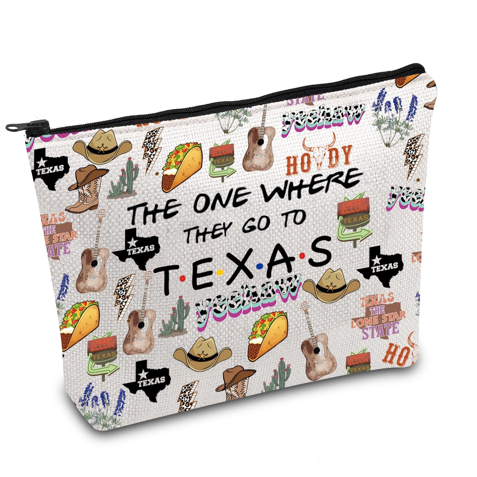 FOTAP Texas Trip Makeup Bag – Lone Star State Travel & Housewarming