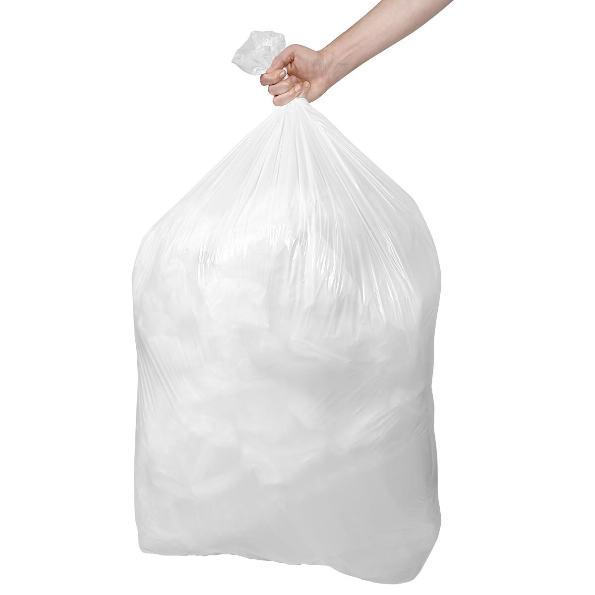 Plasticplace 20-30 Gallon Trash Bags – White, Case of 200 Bags