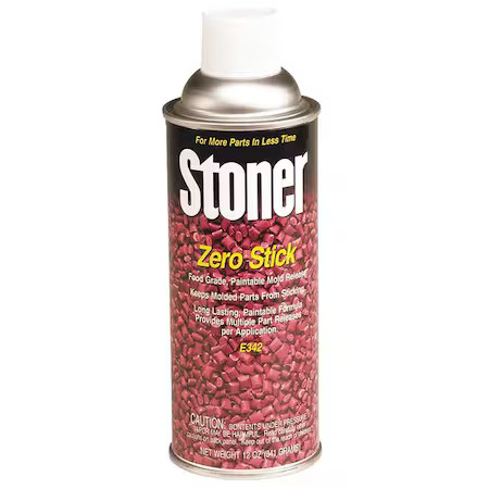 Stoner E342 Zero Stick Mold Release, Aerosol Can, 12 Oz, Dimethyl Ether, Liquid