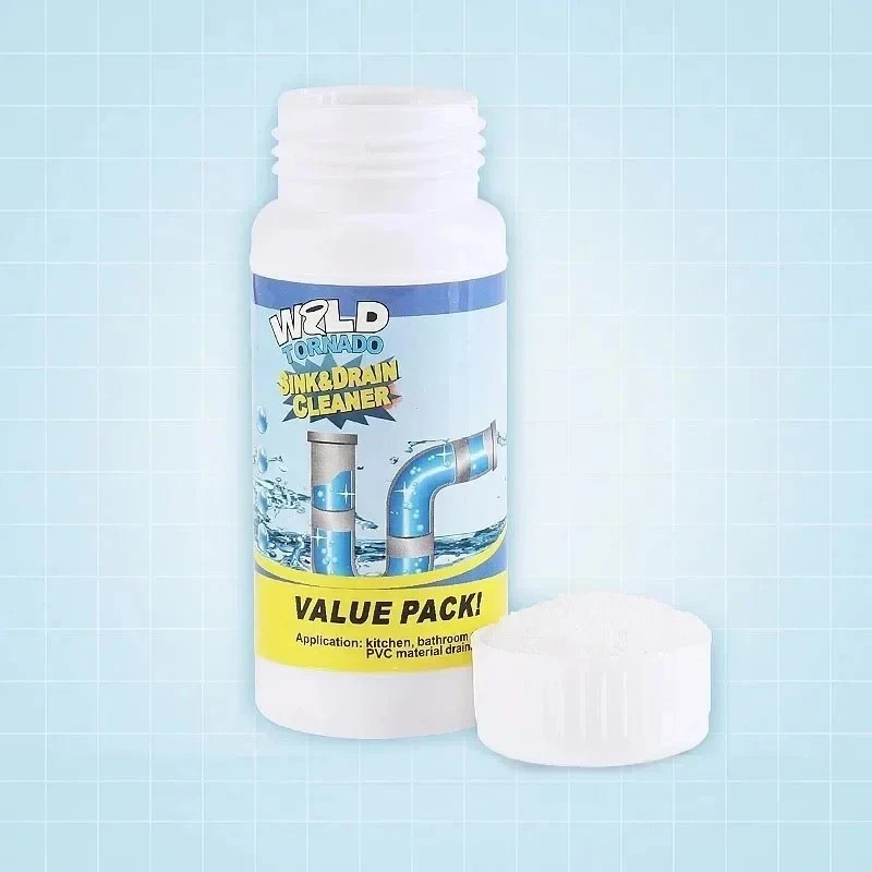 Sink & Drain Cleaner Powder Deodorizer Pipe Unclog Kitchen Bathroom Home Office