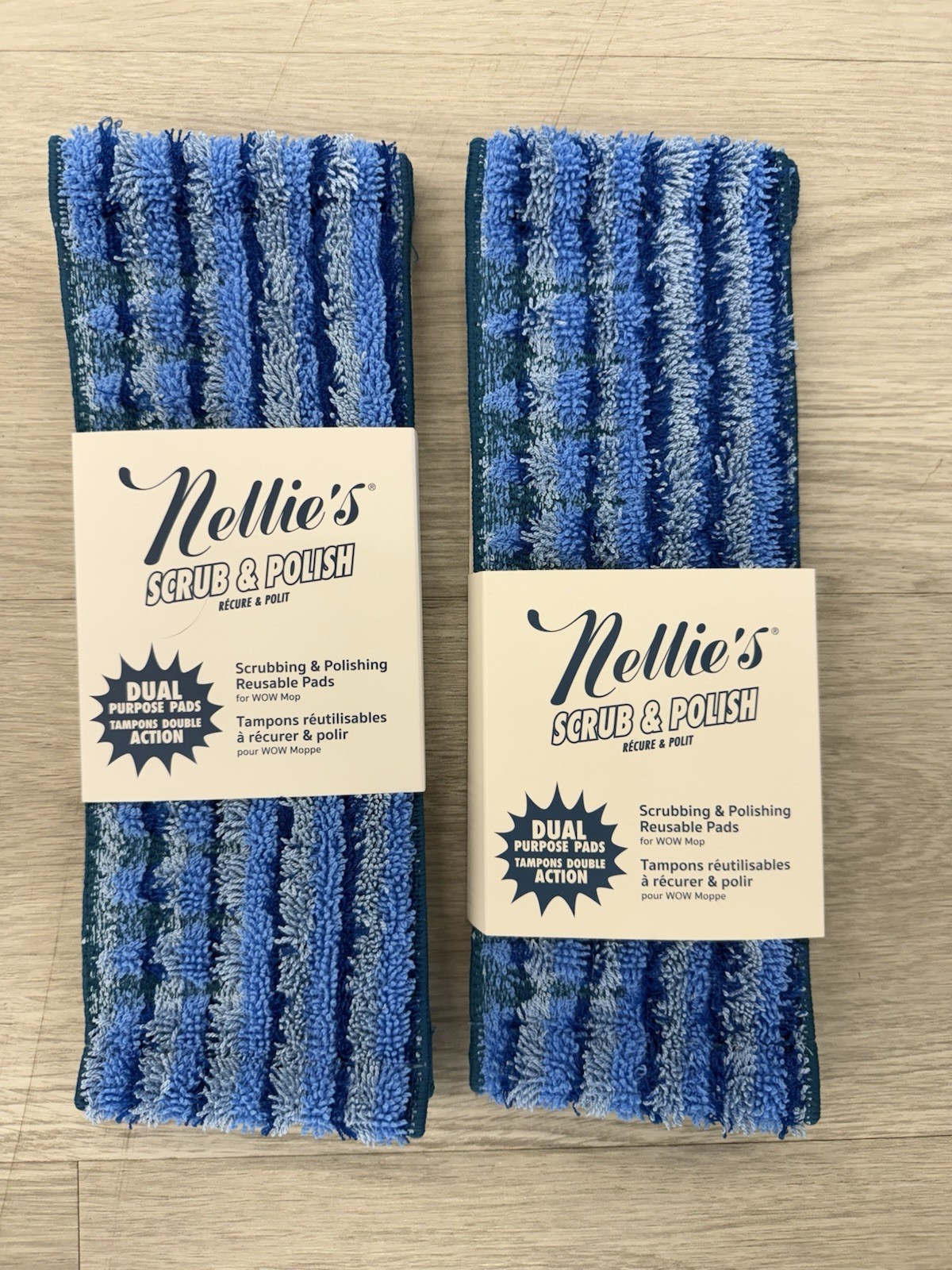 Nellie’s Replacement Scrub Polish Pads for Wow Mop 2 Sets Pack