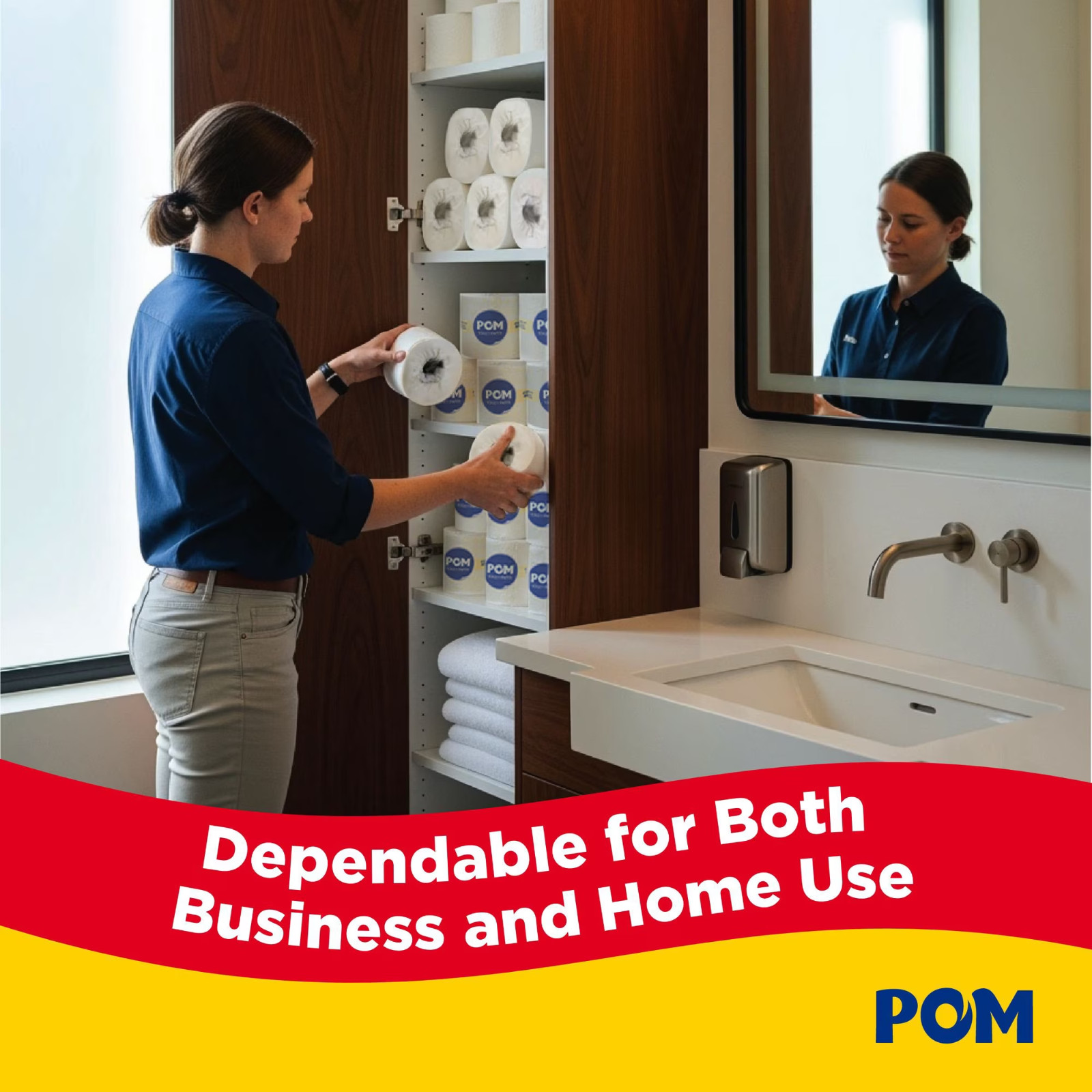 POM 2-Ply Toilet Paper 45 rolls, 473 sheets/roll