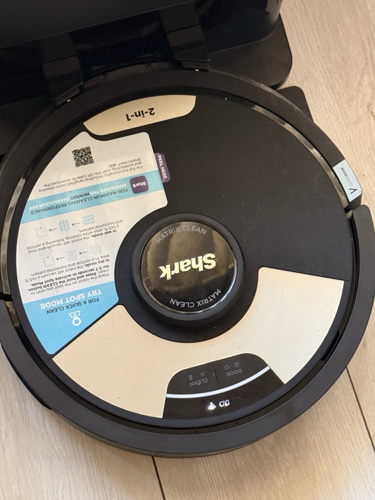 Shark Matrix Plus Robot Vacuum and Mop with Self-Empty HEPA Base Sonic Mopping