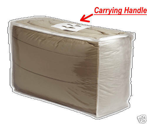 12 Pack – King Size Clear Comforter Durable – Clear Storage Bags (26x29x10″)