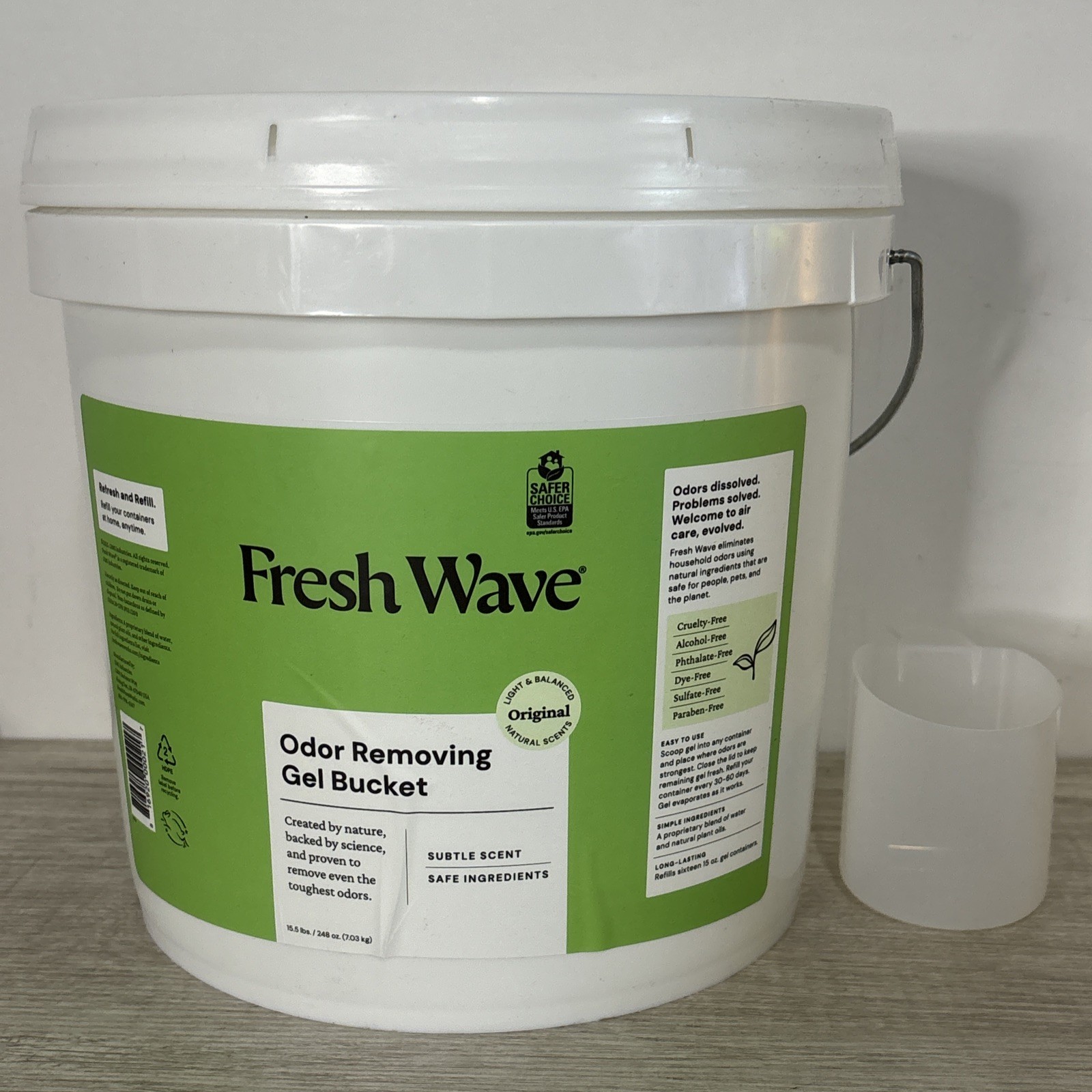 Fresh Wave Odor Removing Gel Refill 248oz/15.5lb. Subtle Scent Bucket