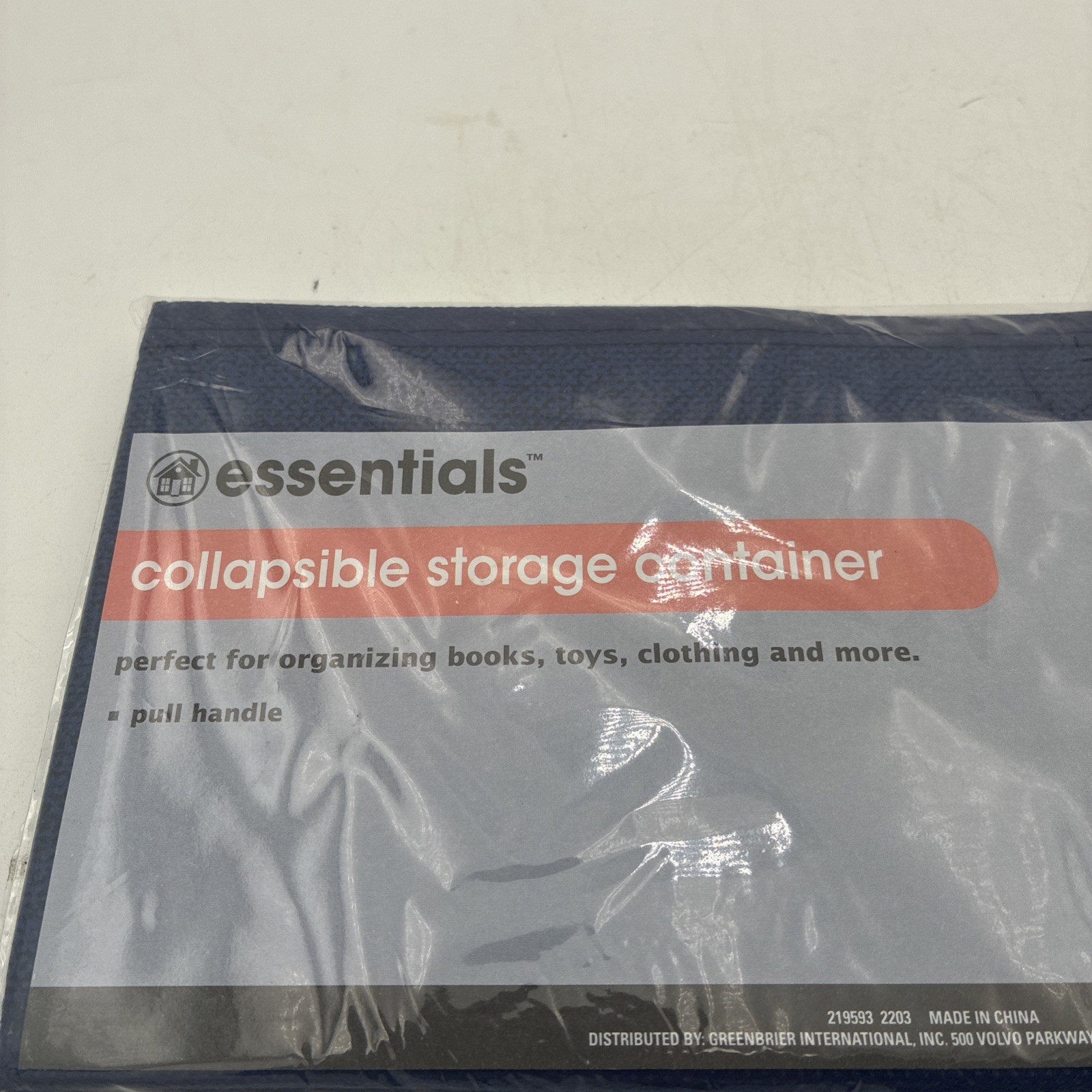 Essentials Collapsible Storage Container 8.5 in 11.5 in 4.75 in