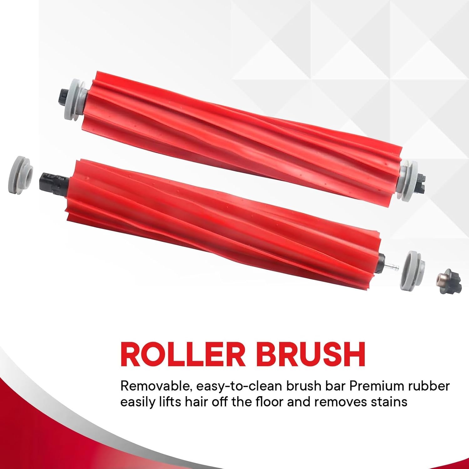4 Pack Main Brushes Replacement for Roborock Q7 Q7 Q7 Max Q7 Max S7 Series QV