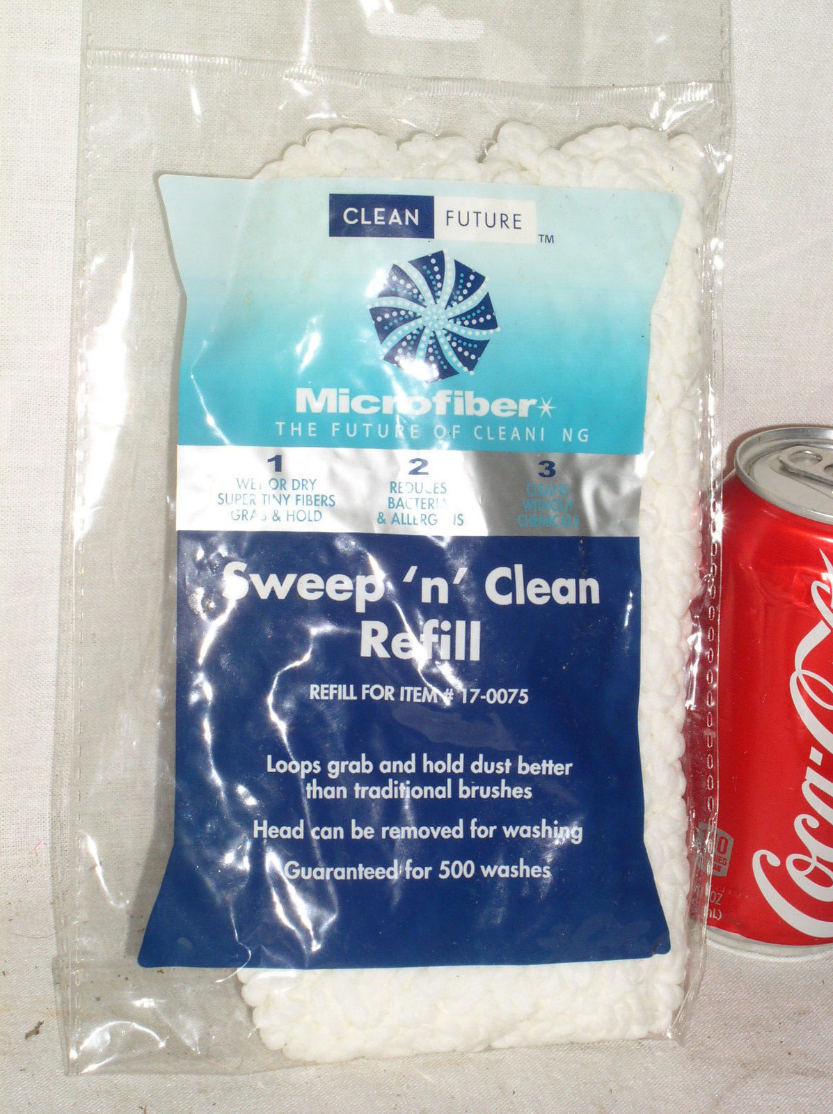 NEW TFX MICROFIBER SWEEP N CLEAN FUTURE DUSTER CLEANER 17-1075 COTTON REFILL USA