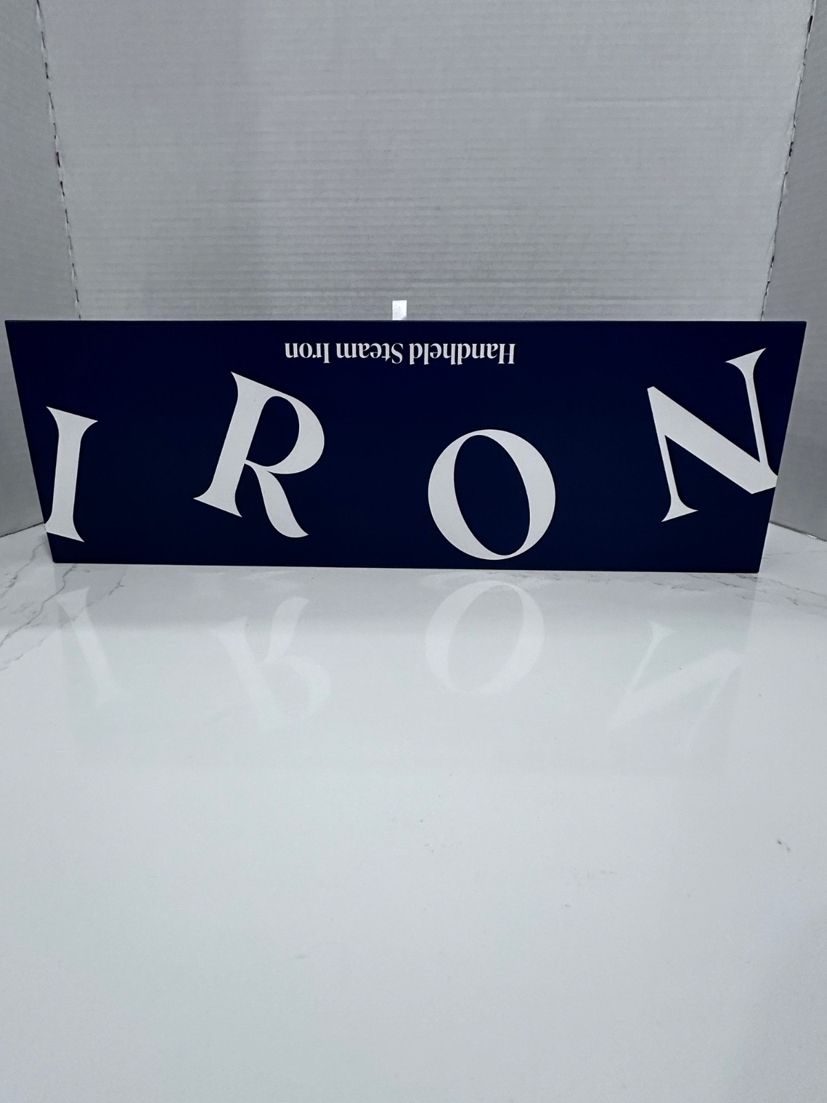 Nori Press Handheld Travel Steam Iron 3-in-1 Fabric Steamer Navy Blue Boxed