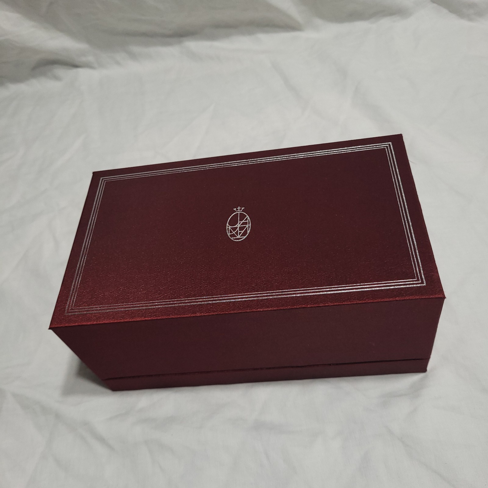 Jacques Marie Mage Gift Box Hard Case Glasses Red Silver Logo 7.75 x 4.5 in