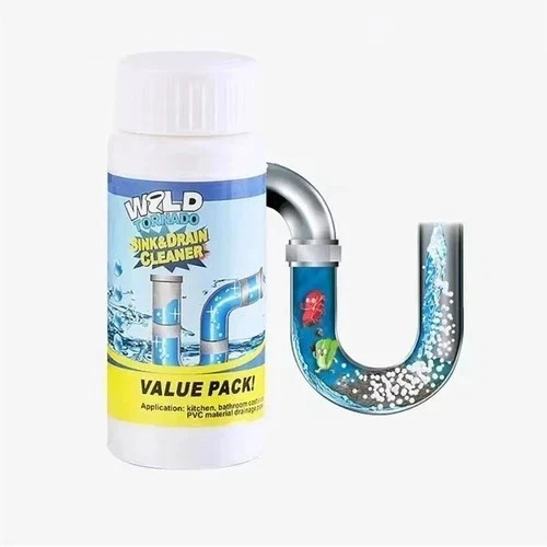1~5x Wild Tornado Powerful Sink Drain Cleaner High Efficiency Clogging Cleaner**
