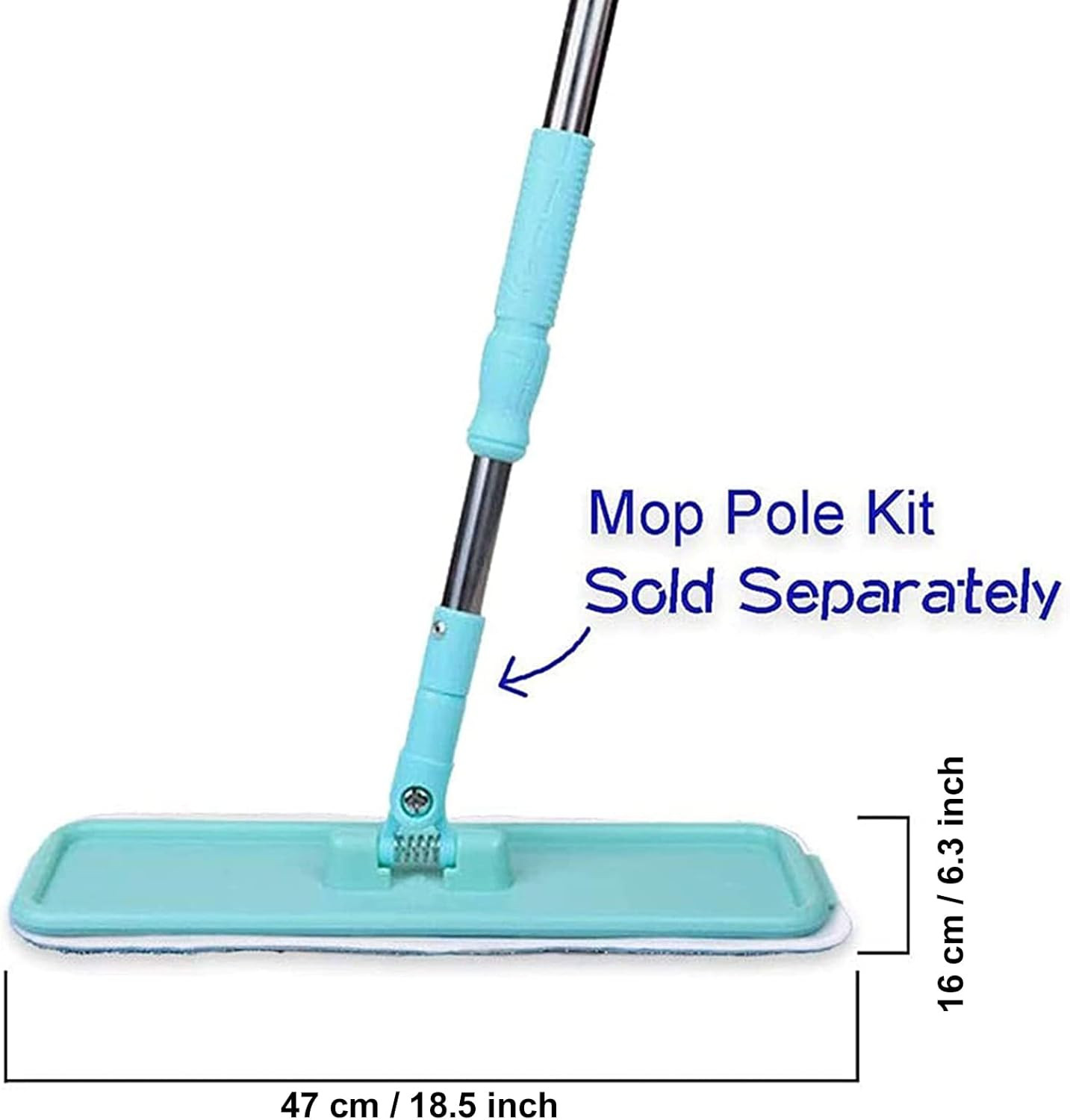 Microfiber Replacement Mop Pad, 18″ X 6″ Wet & Dry Home & Commercial Cleaning Re