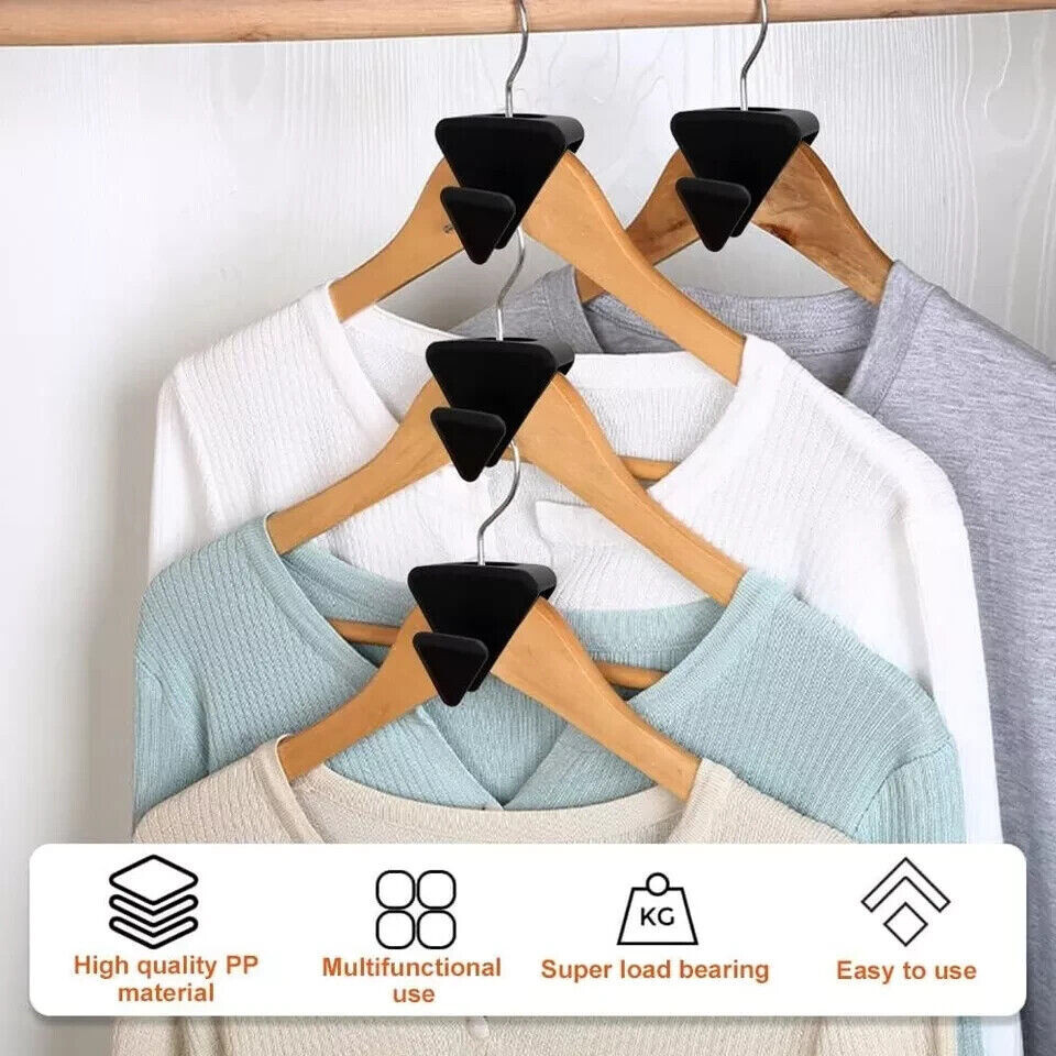 25 pcs Clothes Hanger Connector Hooks Closet Hangers Organizer Space Saving Clip