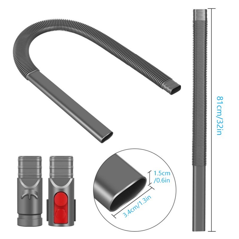Purple/grey extension hose for Dyson V15 V8 V7 V10 V11 V6 vacuum cleaners