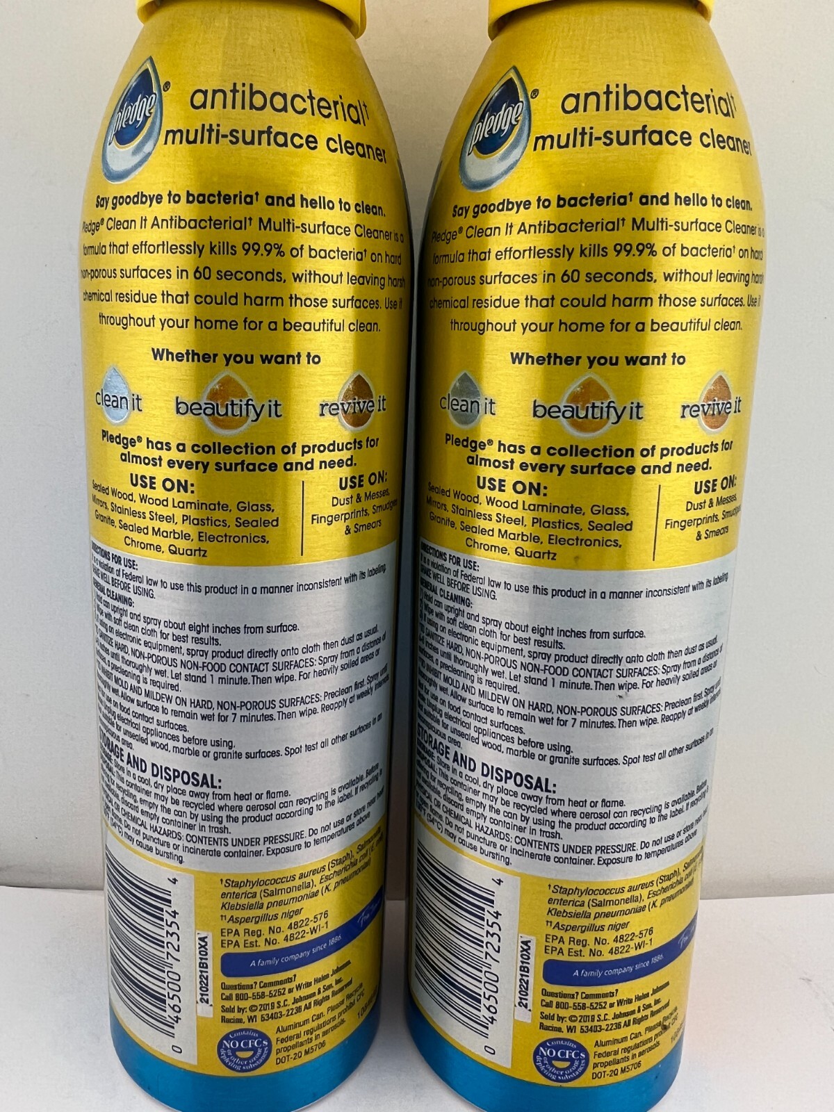 Pledge Antibac Multi Surface Cleaner CITRUS 9.7oz Ea, 2 PK – FREE SHIPPING!