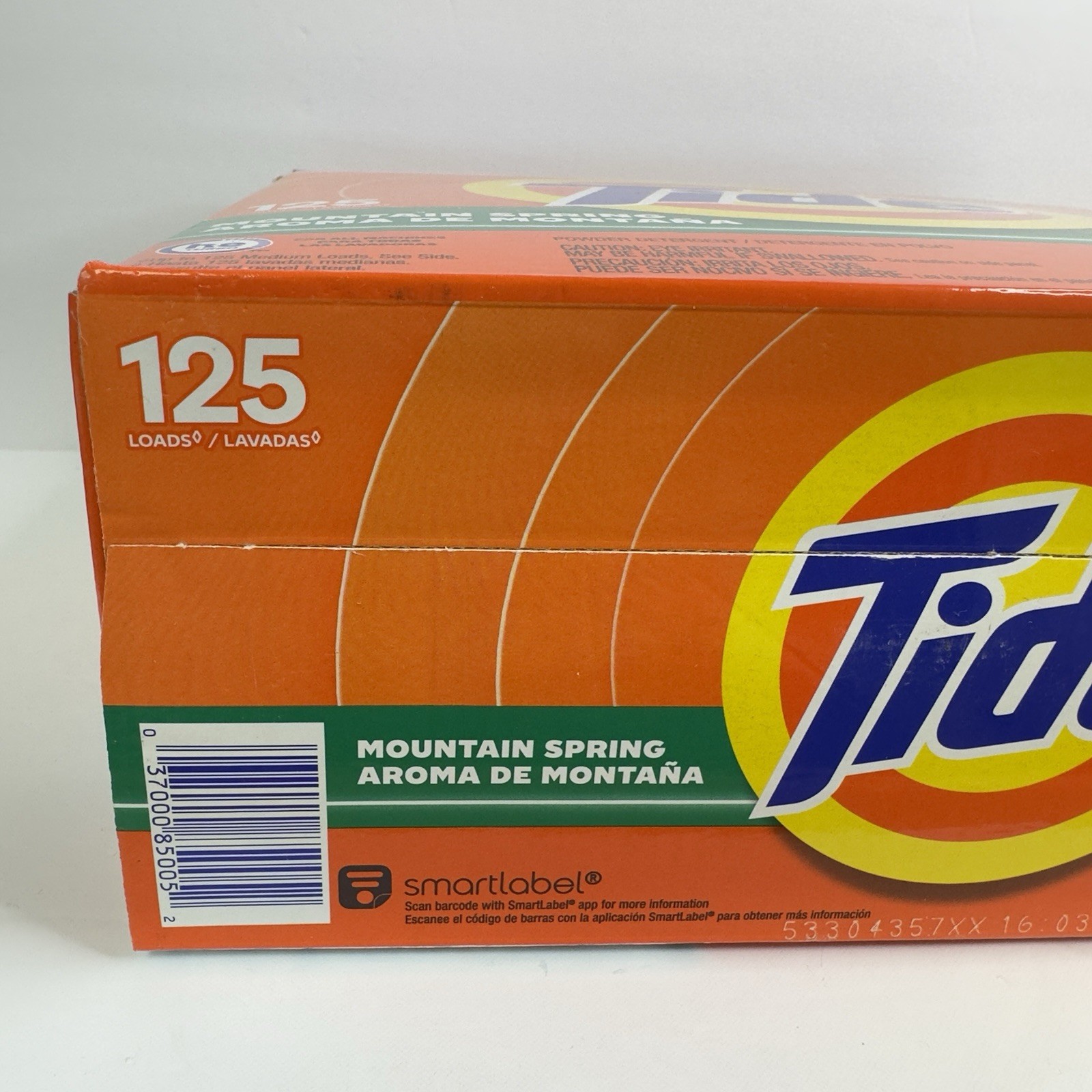 Tide MOUNTAIN SPRING Scent Powder Laundry Detergent 143 oz 125 Loads (Pack of 1)