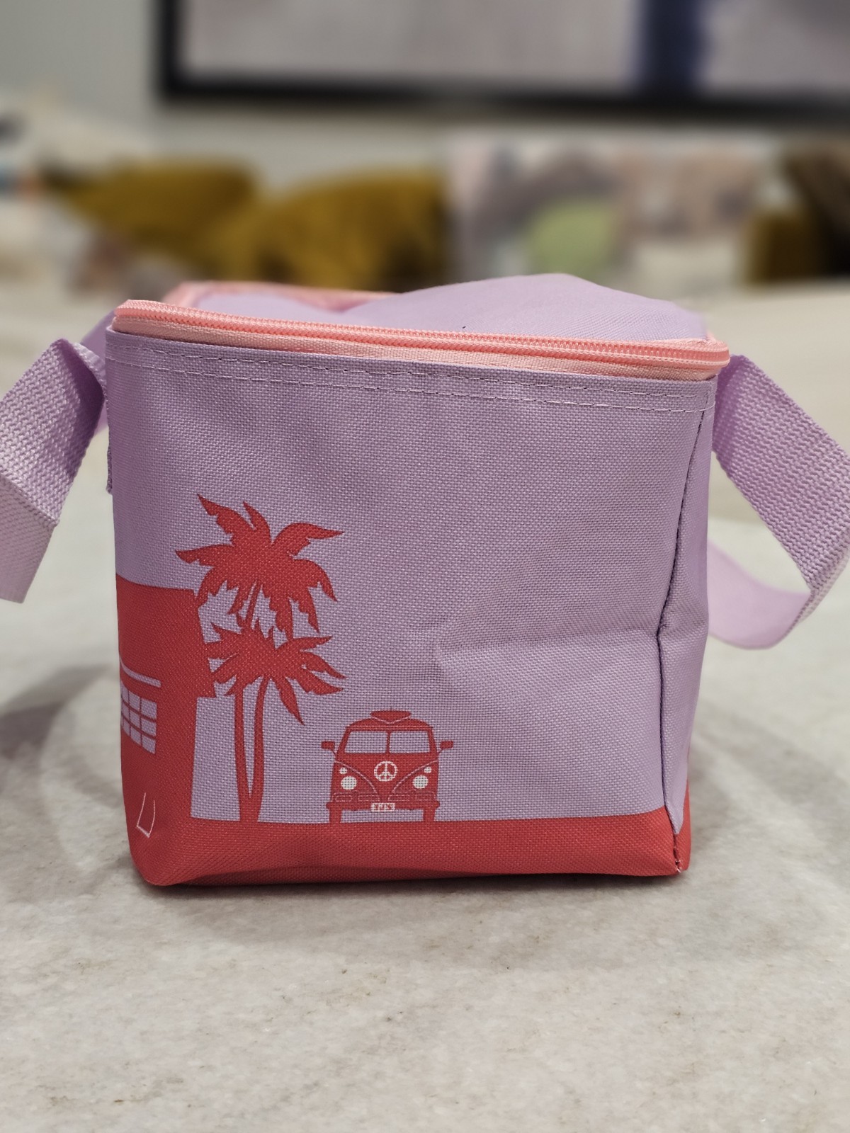 1 Trader Joe’s 2026 Mini Insulated Tote Summer Fun Ltd Ed Pink Violet