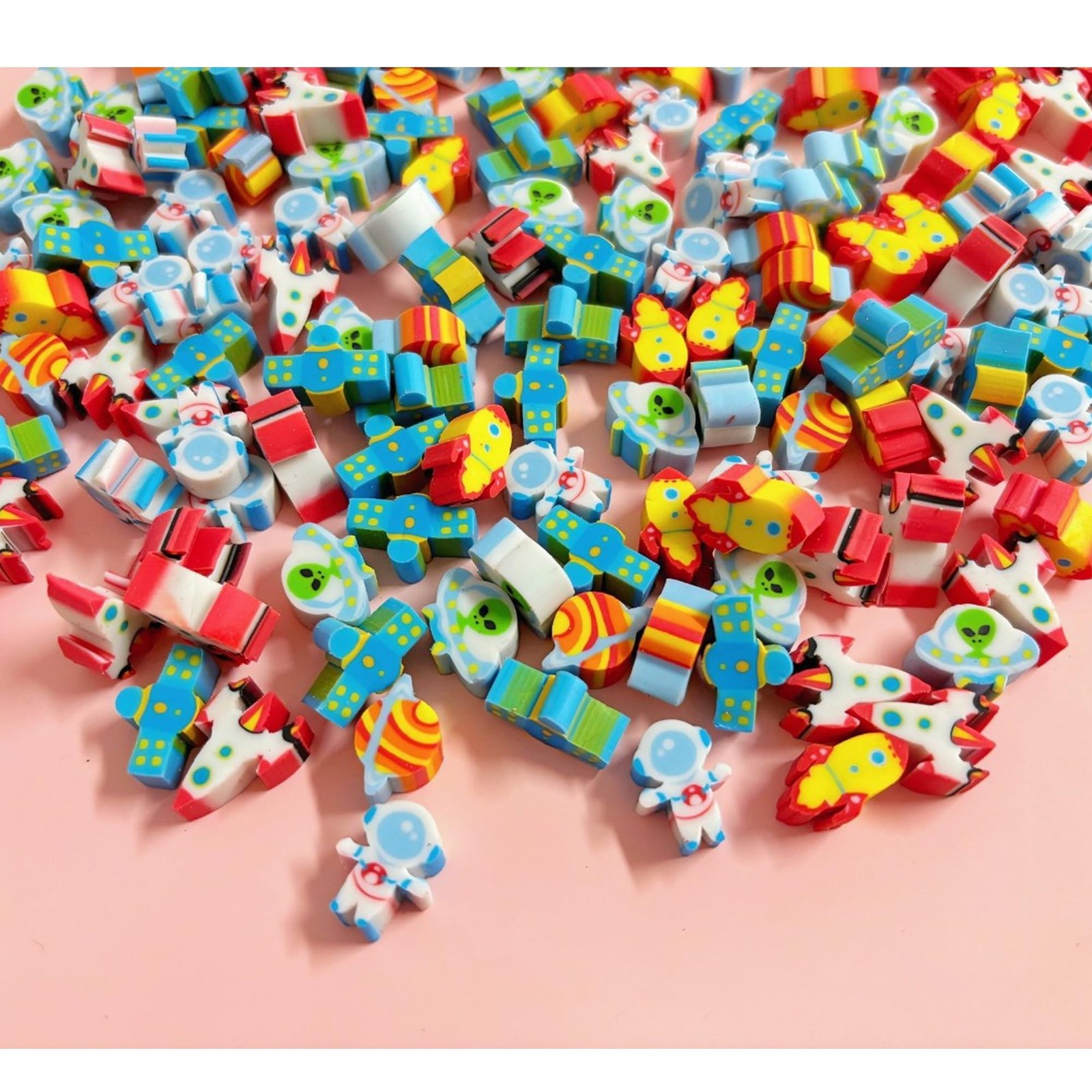 Mini Space Cute Erasers For Kids Fun Classroom Party Gift Bulk 400 PCS