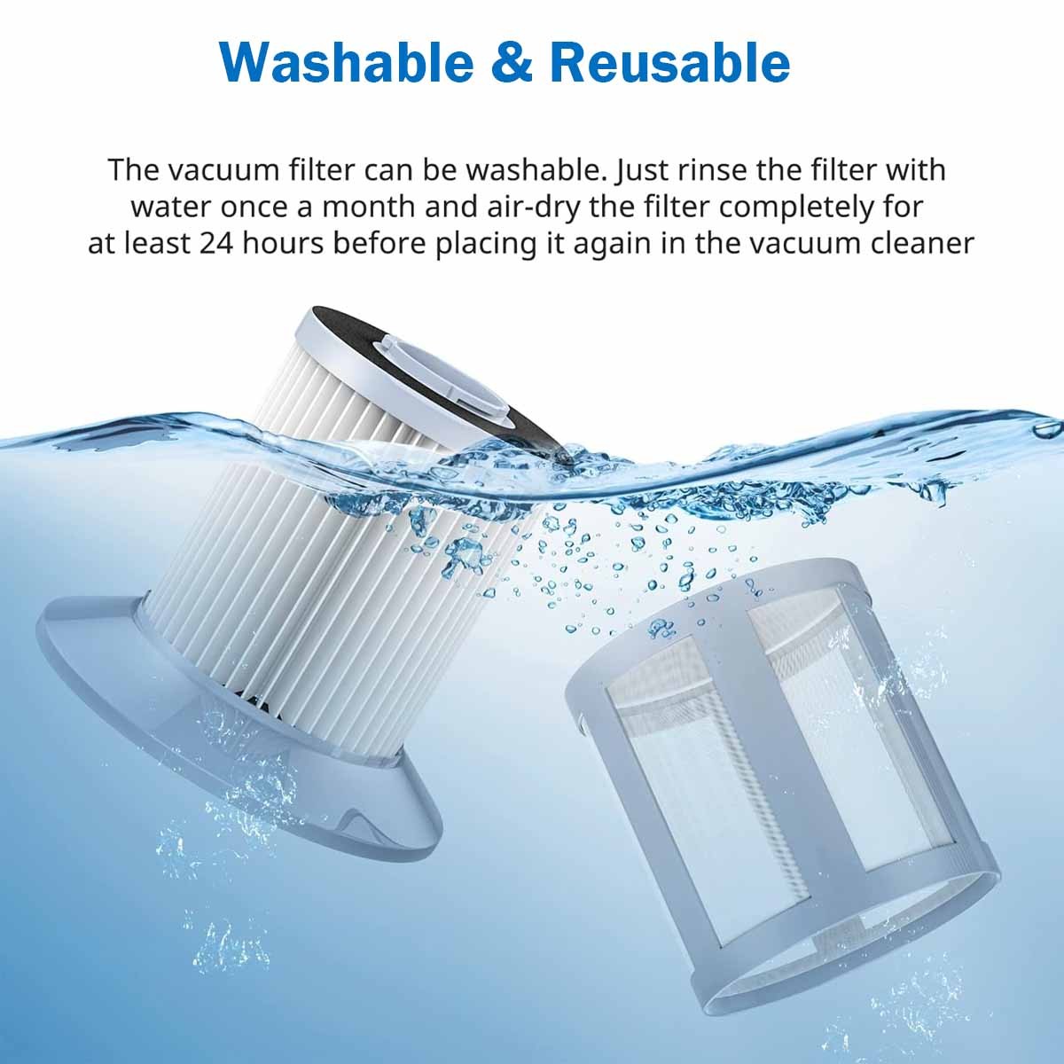 1613056 Replace Filters for Bissell Zing & Powerforce Bagless Canister Vacuum