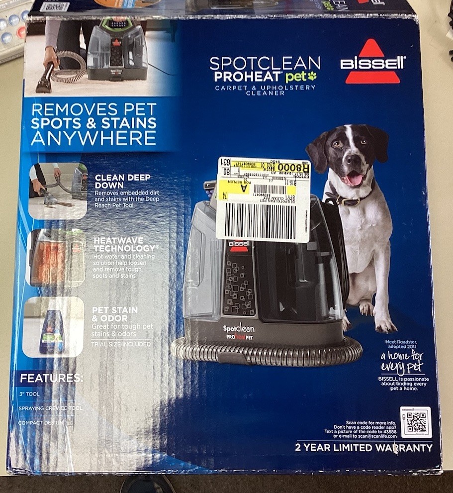 Bissell SpotClean ProHeat Pet Furniture Portable Carpet Cleaner #5207W
