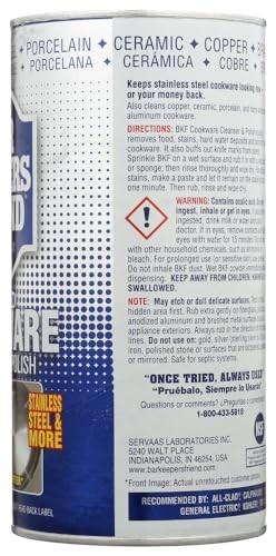 Cookware Cleanser Polish Powder 12 Ounce Tile Surface All-Purpose Cleaner