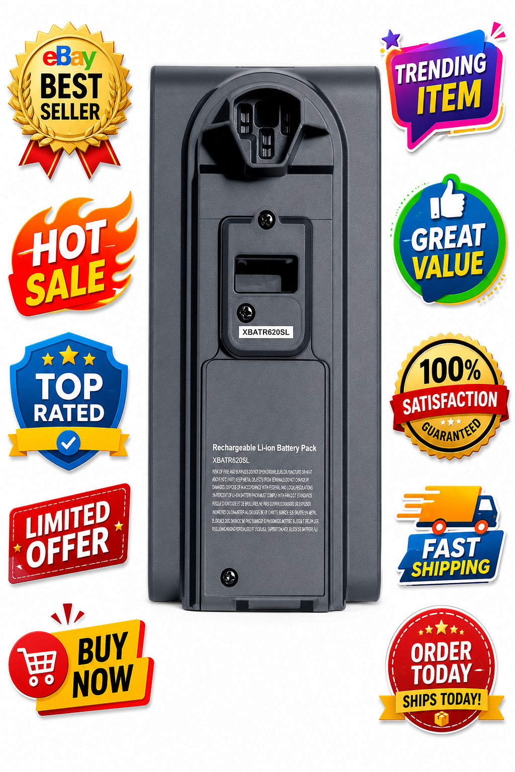 21.6V 3.5Ah Lithium Battery For Shark XBATR620SL IZ540H IZ562H UZ565H Cordless