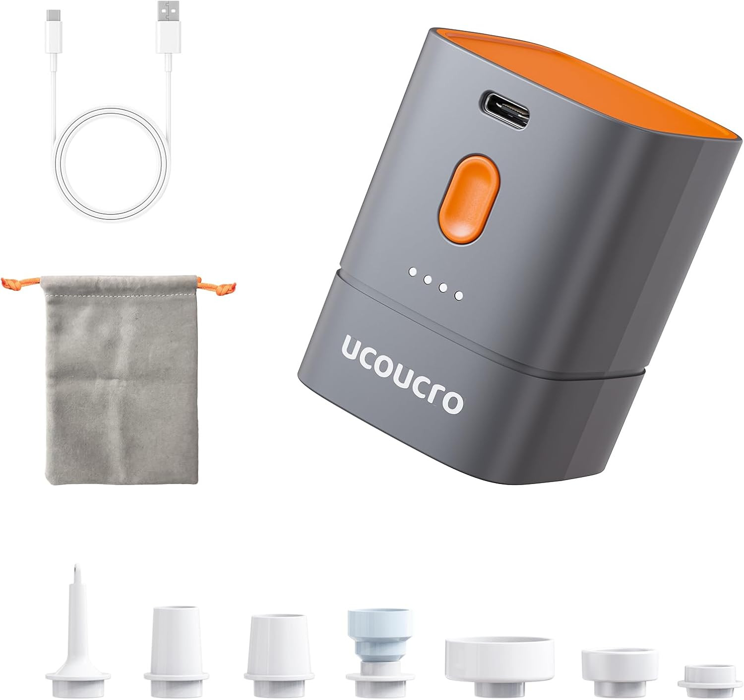 2-In-1 Cordless Electric Vacuum Pump, Rechargeable Vacuum & Inflate Air Pump for