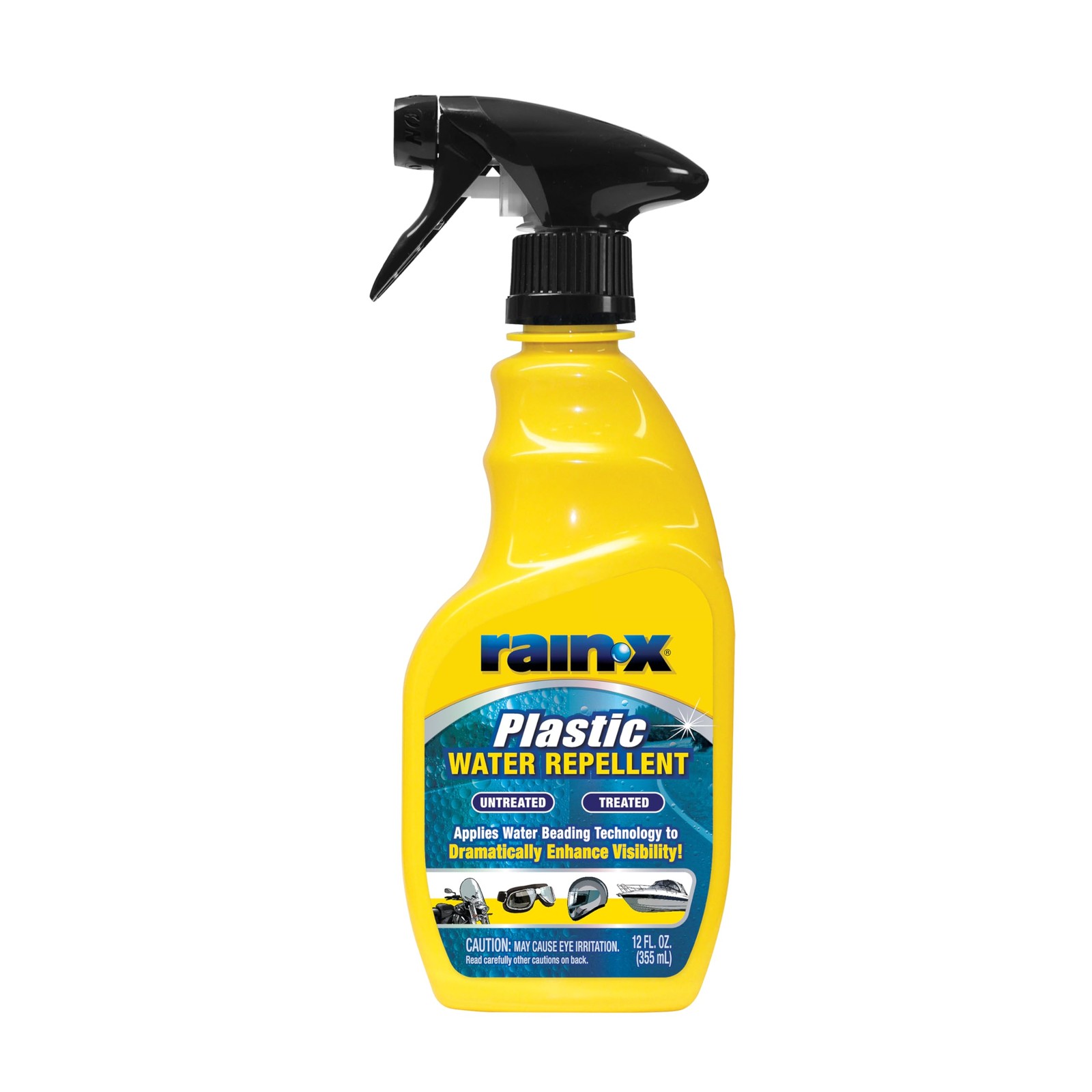 Rain-X 620036 Plastic Treatment – 12 fl. oz. 1 Count (Pack of 1), Yellow