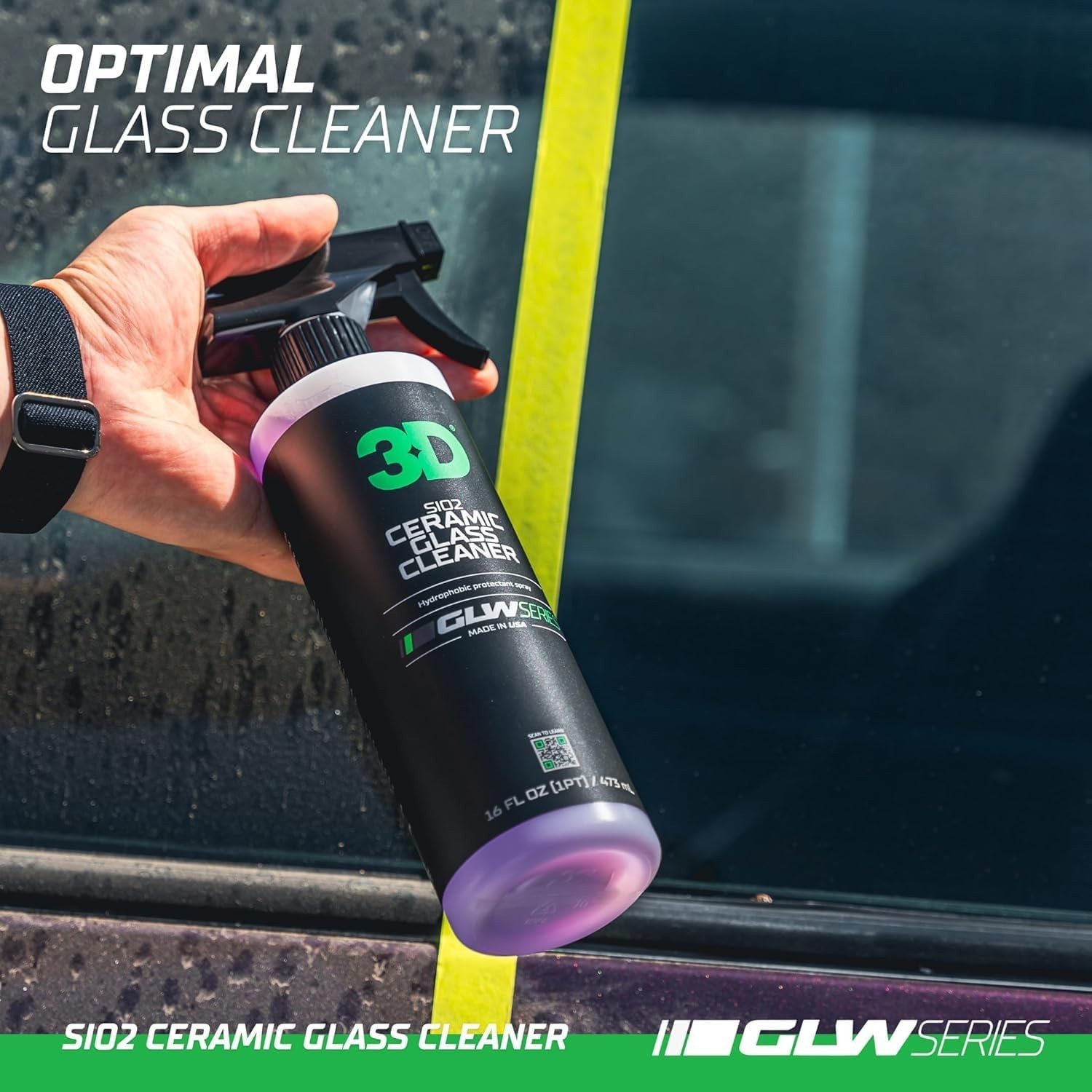 Professional SiO2 Glass Cleaner 1 Gallon – Clear & Protected Windshields Anytime