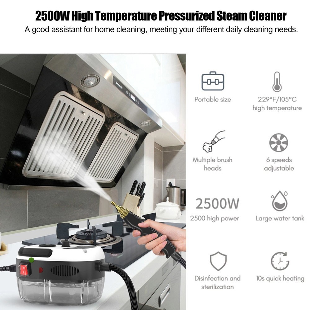 2500W Handheld Steam Cleaner High Pressure Household Car Steam Cleaning Machine