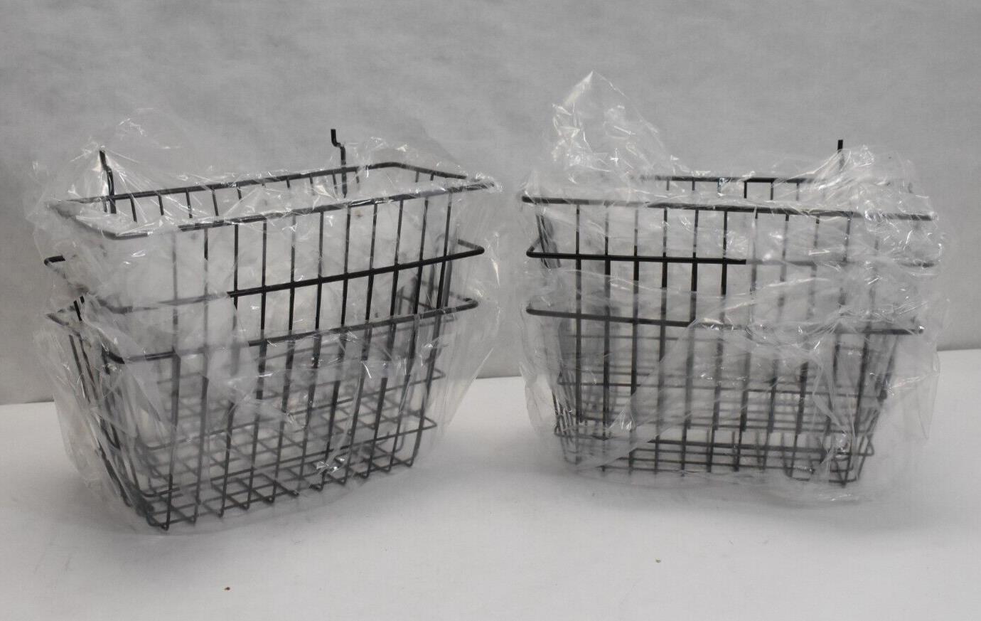Econoco BSK17/B All Purpose Narrow Black Semi Gloss Finish Basket Pack Of 6