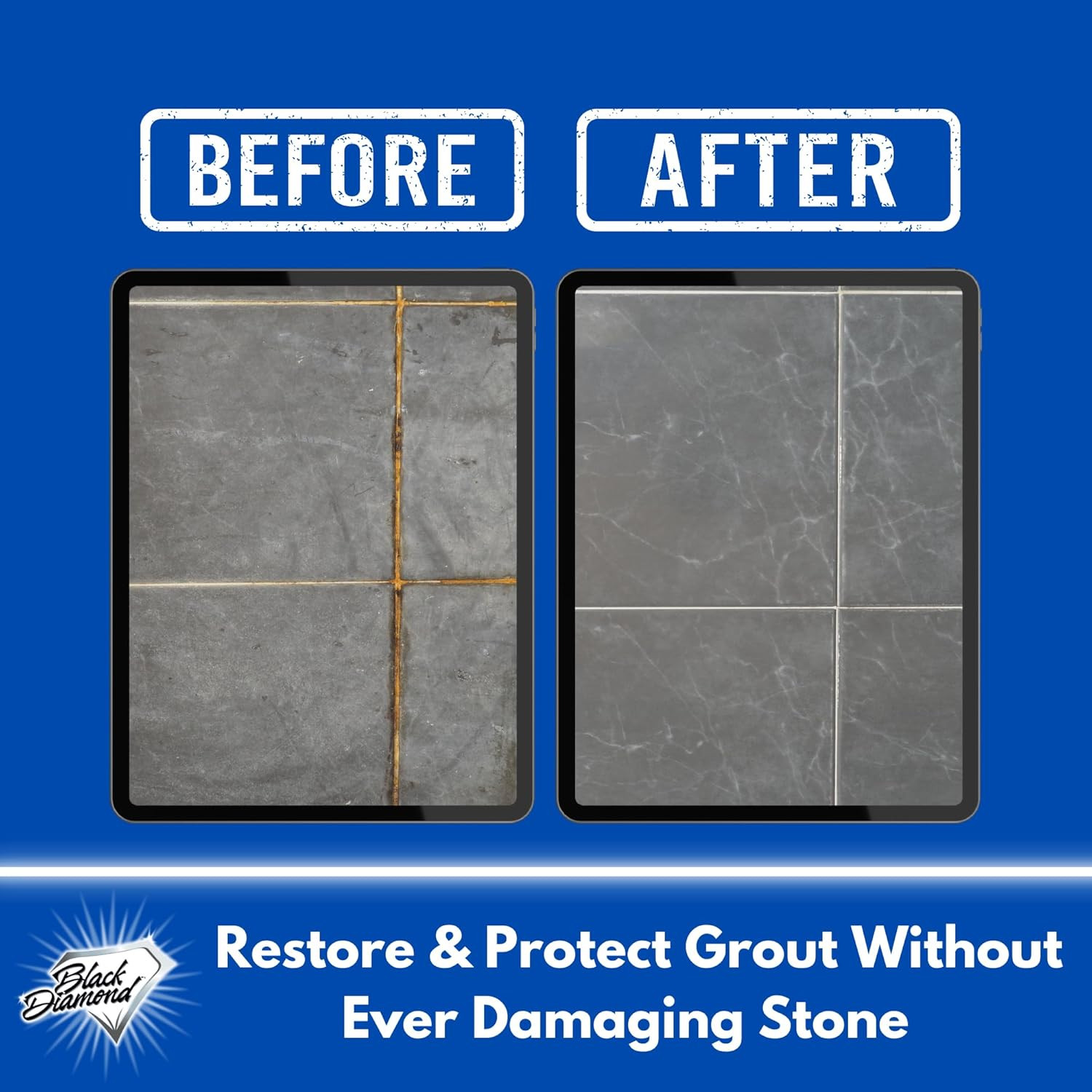 Black Diamond Ultimate Grout Cleaner: Best Cleaner for Tile, Ceramic, Porcelain,