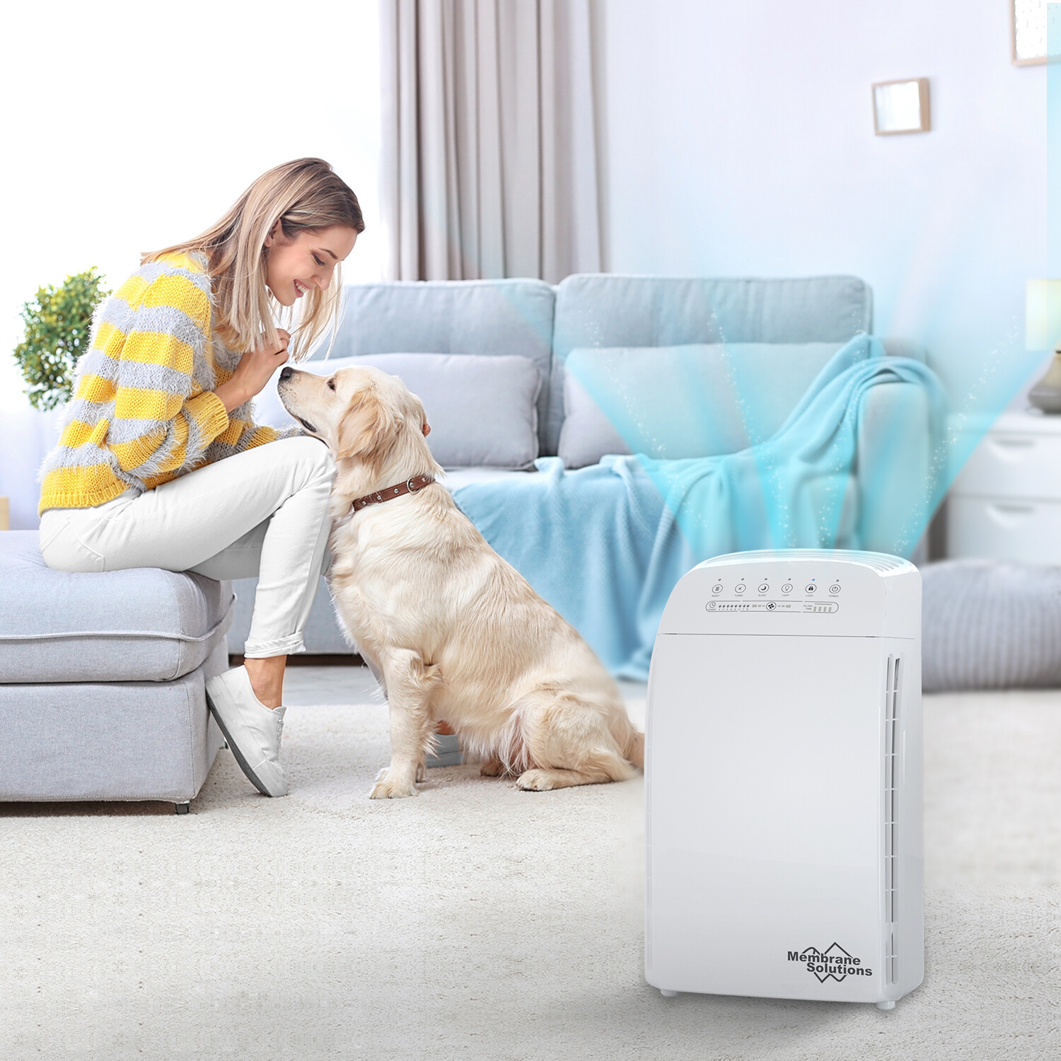Air Purifier for Extra-Large Rooms Medical Grade True H13 HEPA Filter 1590 SqFt