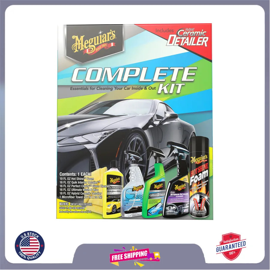 Meguiar’s Complete Car Care Kit Professional Detailing Set