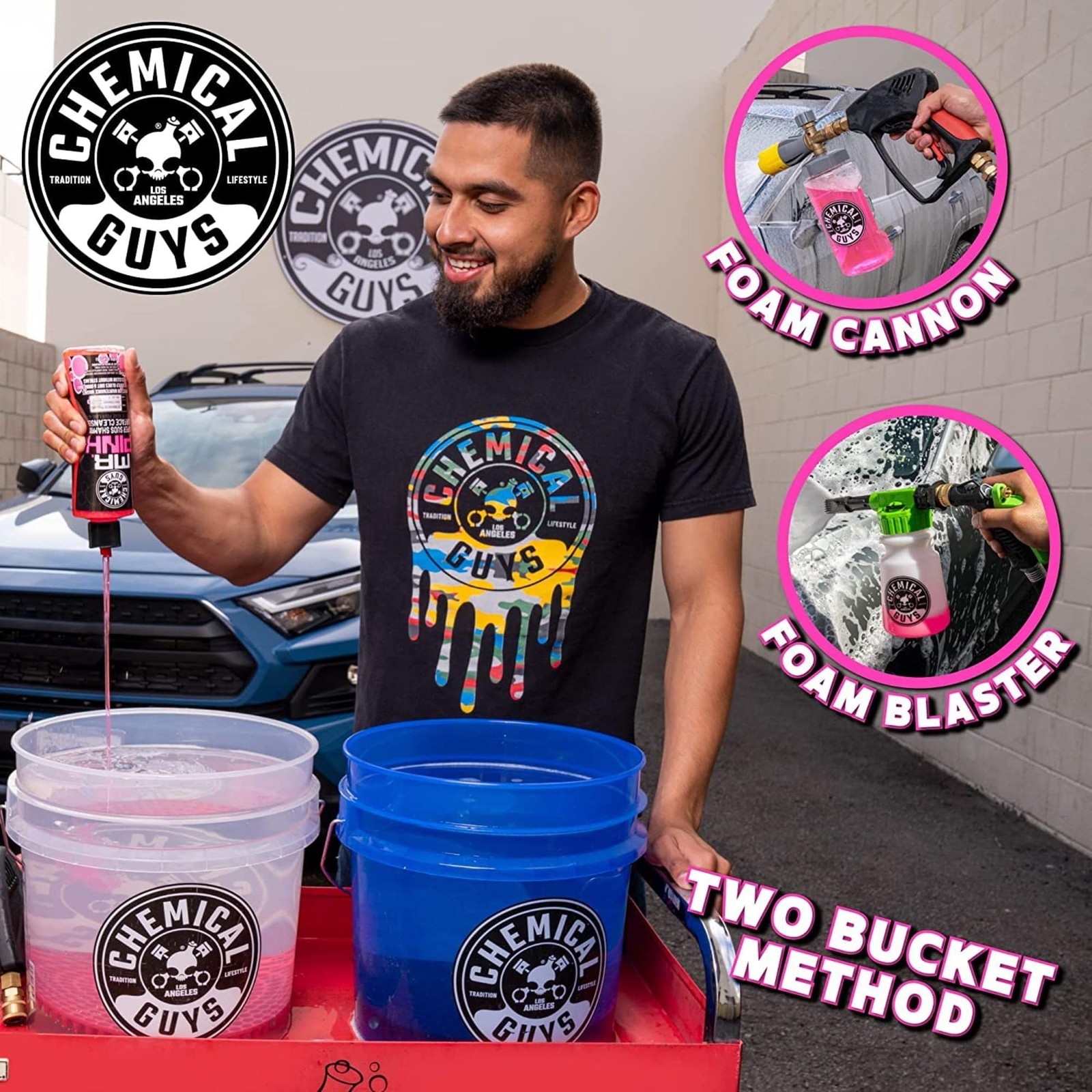 Mr. Pink Car Wash Soap 16 oz Super Suds Foaming Car Wash Soap for Cannon, Bl…
