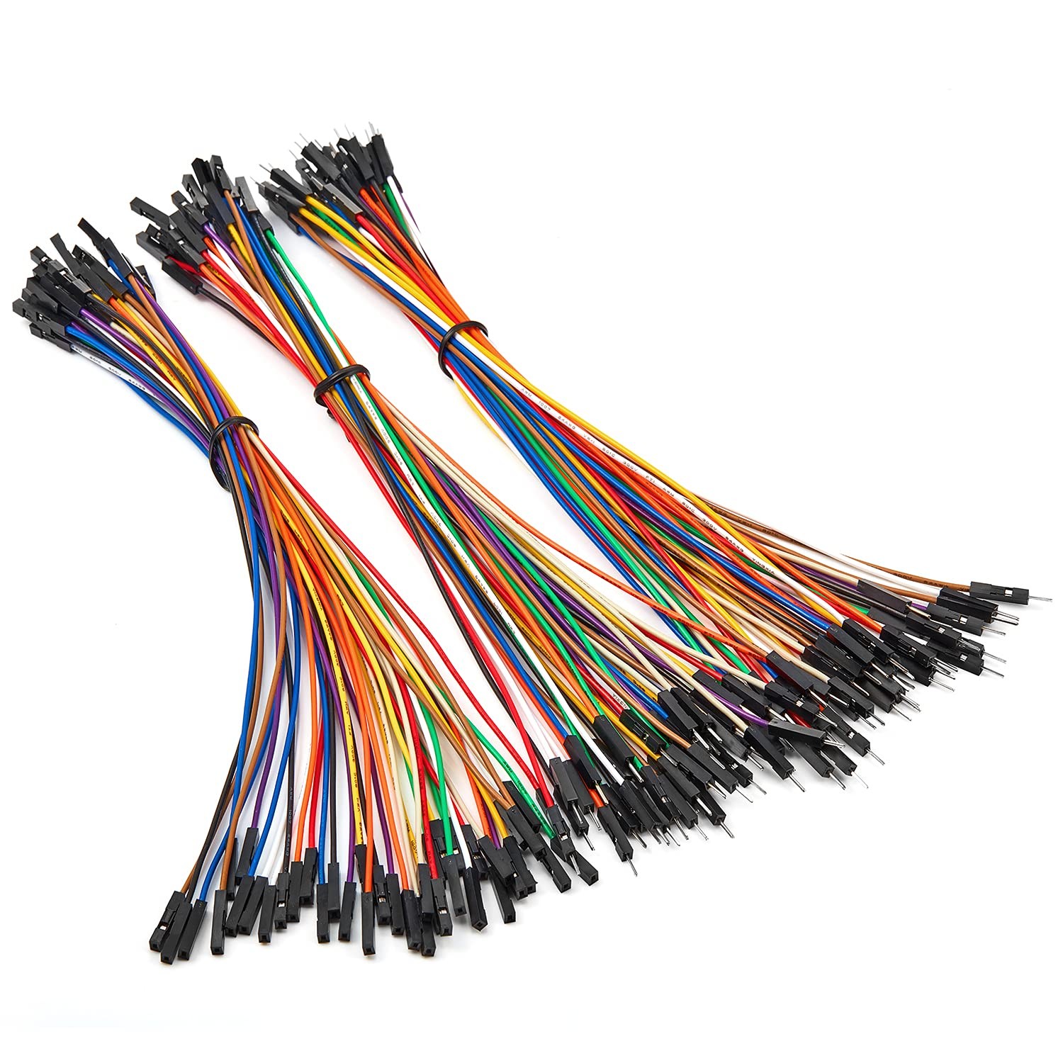 120pc Jumper Wire Kit MM MF FF 10cm 20cm 30cm Male Female Dupont Cable Electr
