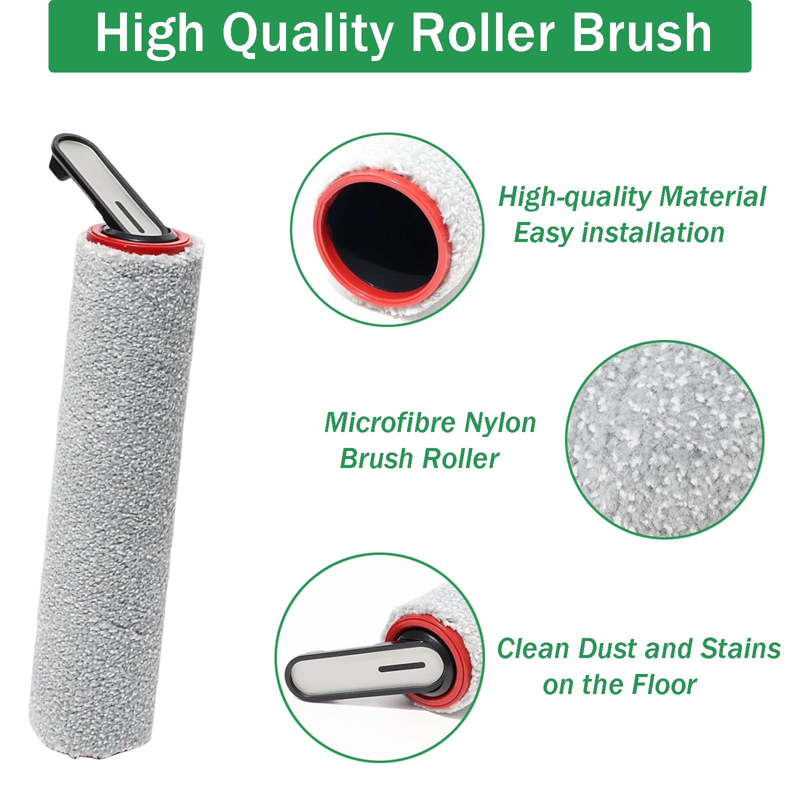 7Pc Dreame H12/H15 Pro Kit, 2 Rollers, 3 Filters, 1 Brush | All-Floors G