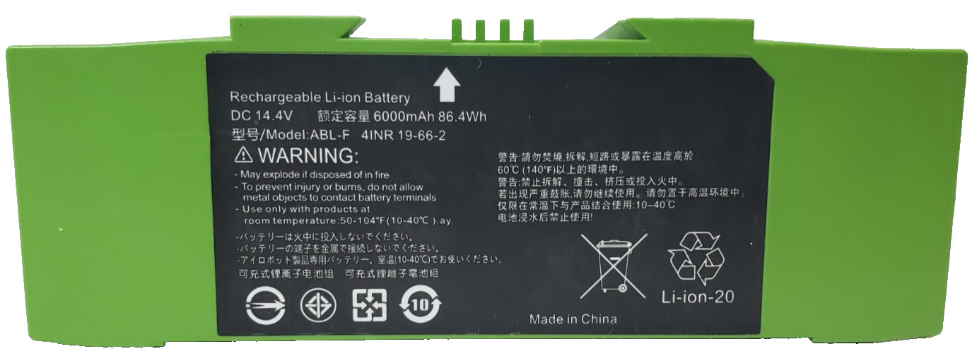 ABL-F Battery Replacement for iRobot Compatible with Roomba i e j Series 6000mAh